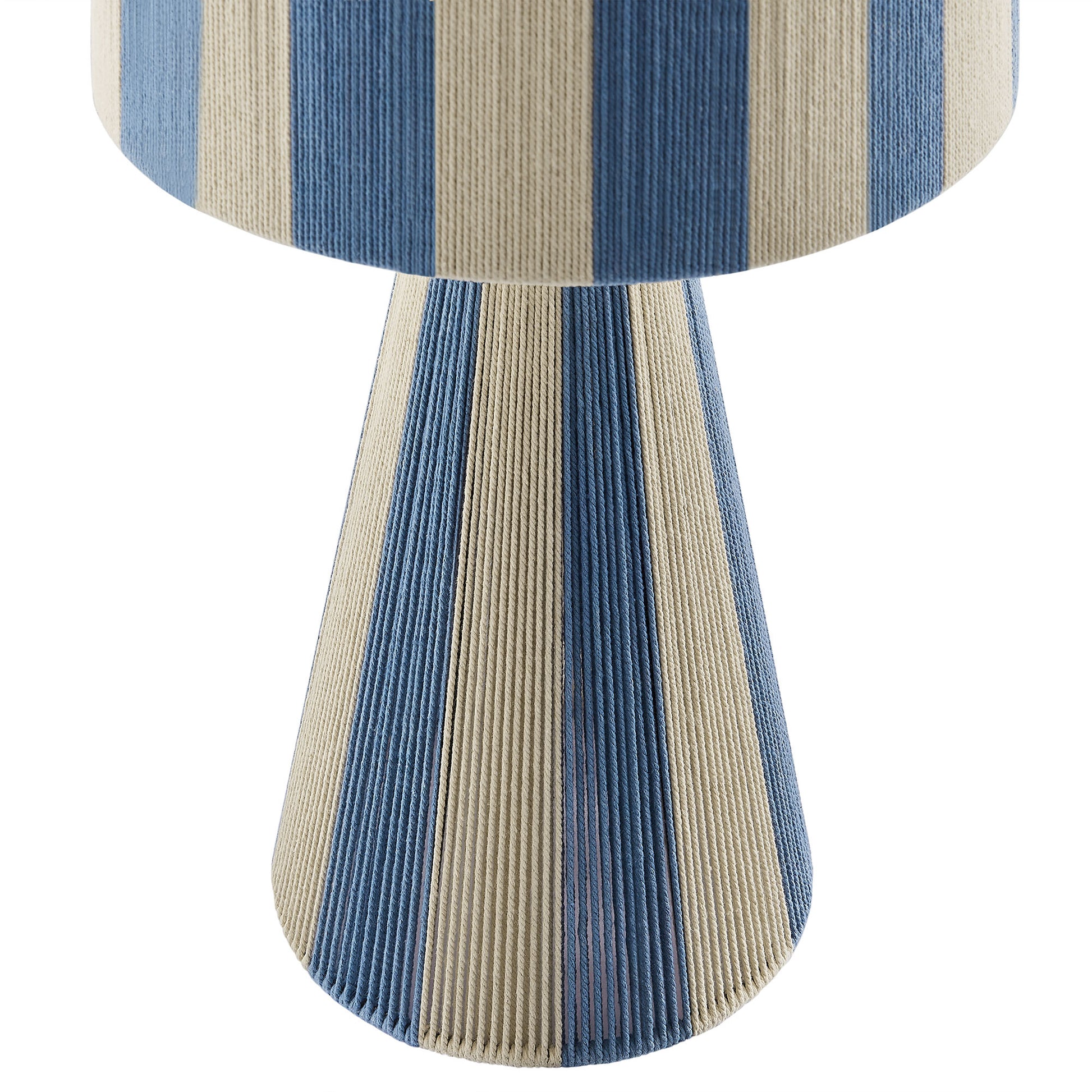 Renae Handwoven Cotton Thread Striped mesa Lamp