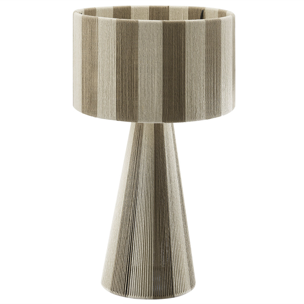 Renae Handwoven Cotton Thread Striped mesa Lamp