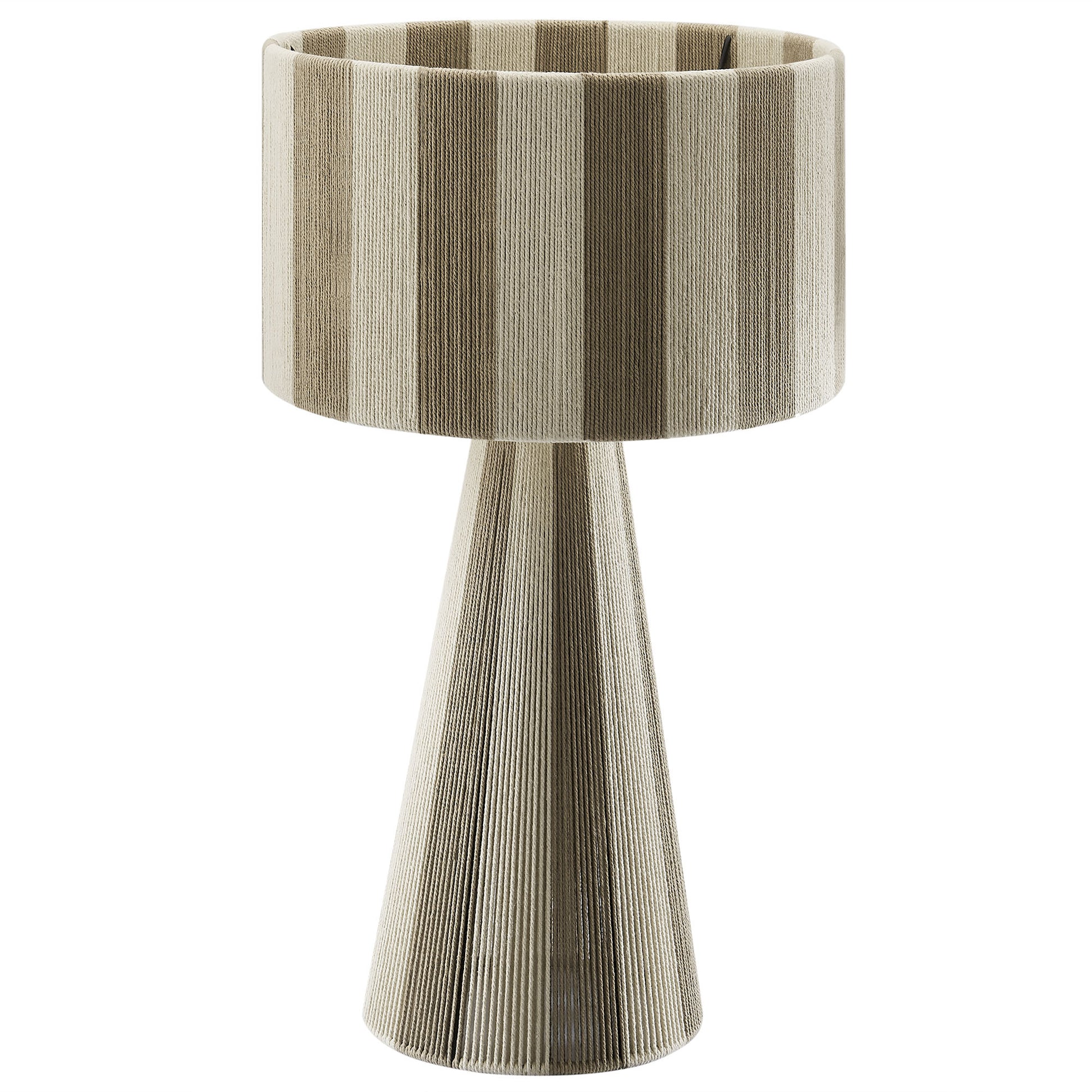 Renae Handwoven Cotton Thread Striped mesa Lamp