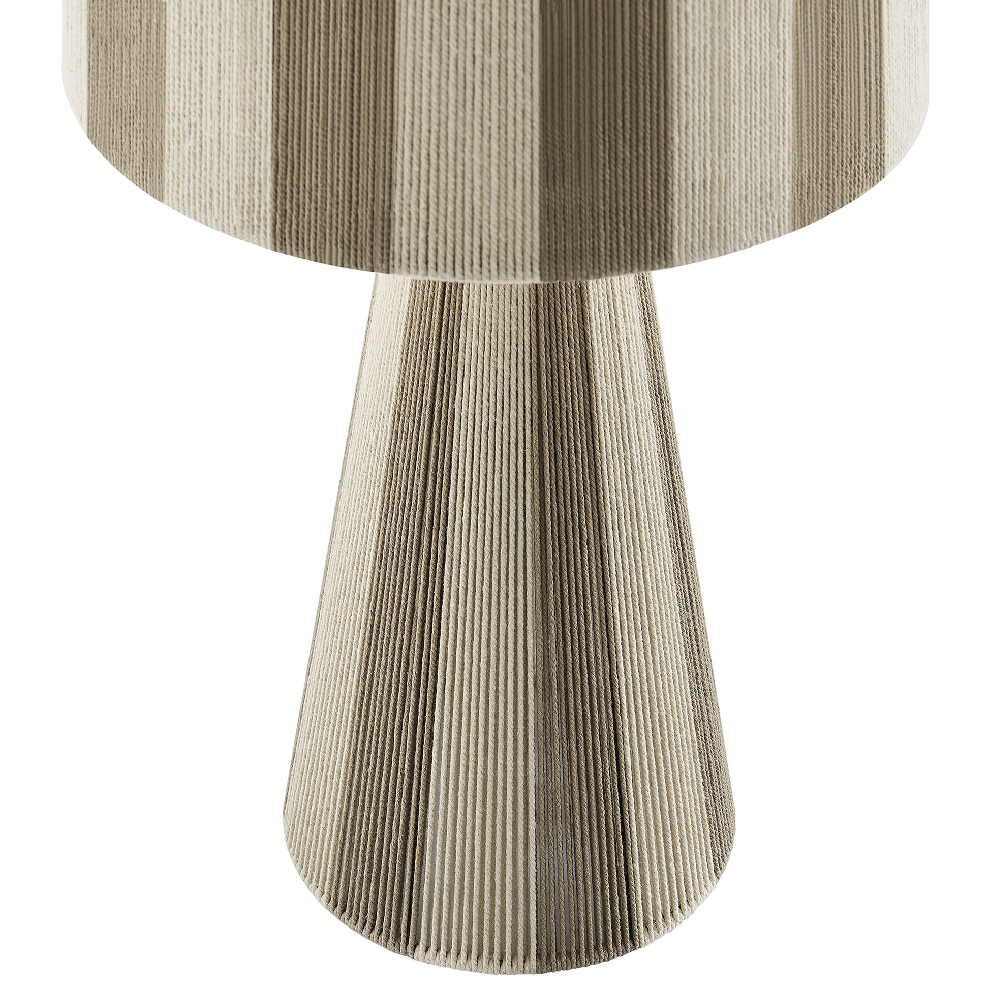 Renae Handwoven Cotton Thread Striped mesa Lamp