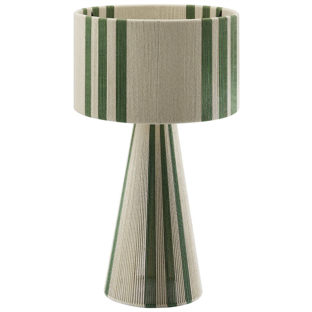 Gia Handwoven Cotton Thread Striped or Plain mesa Lamp