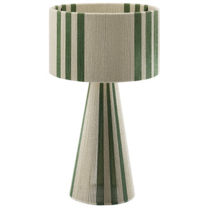 Gia Handwoven Cotton Thread Striped or Plain mesa Lamp