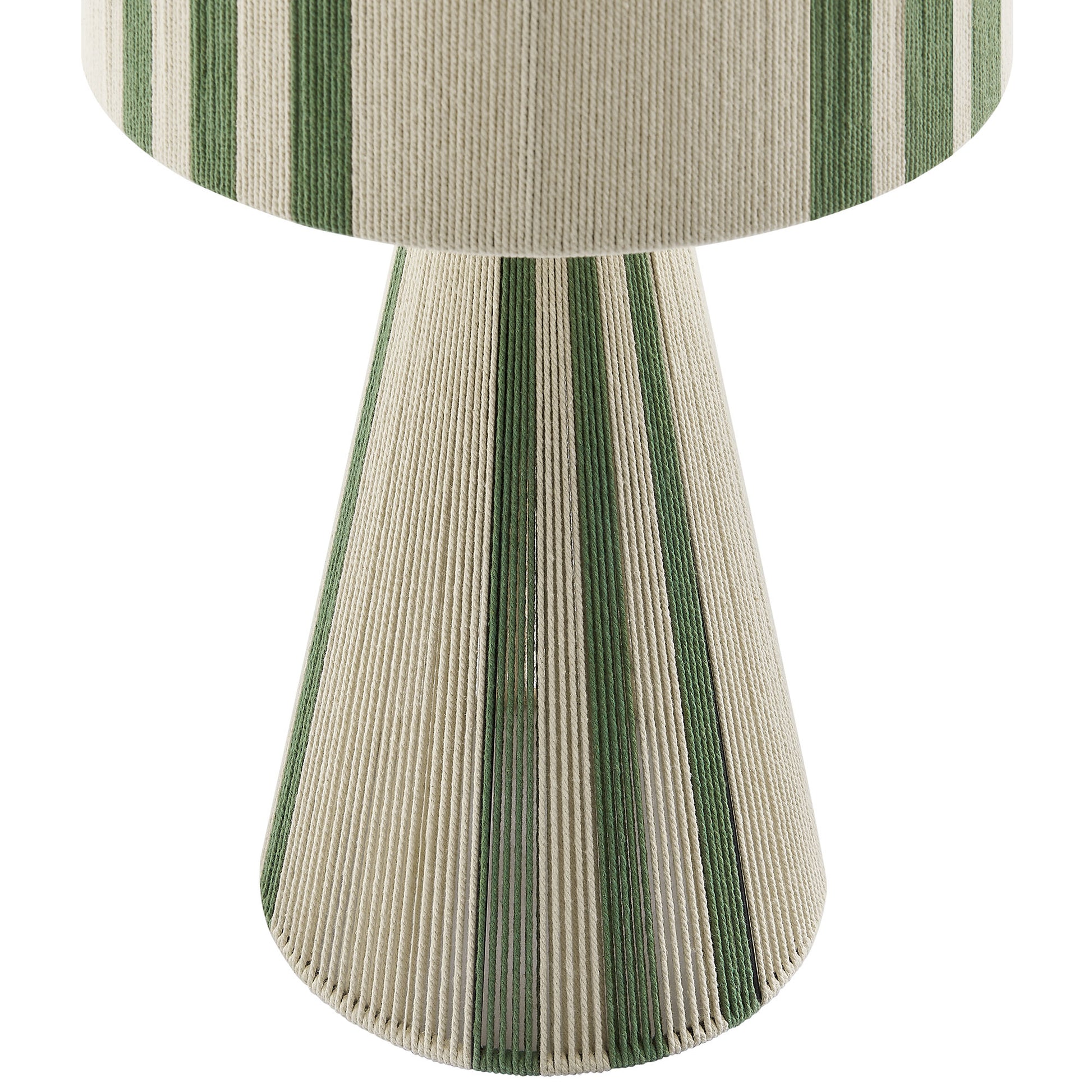 Gia Handwoven Cotton Thread Striped or Plain mesa Lamp