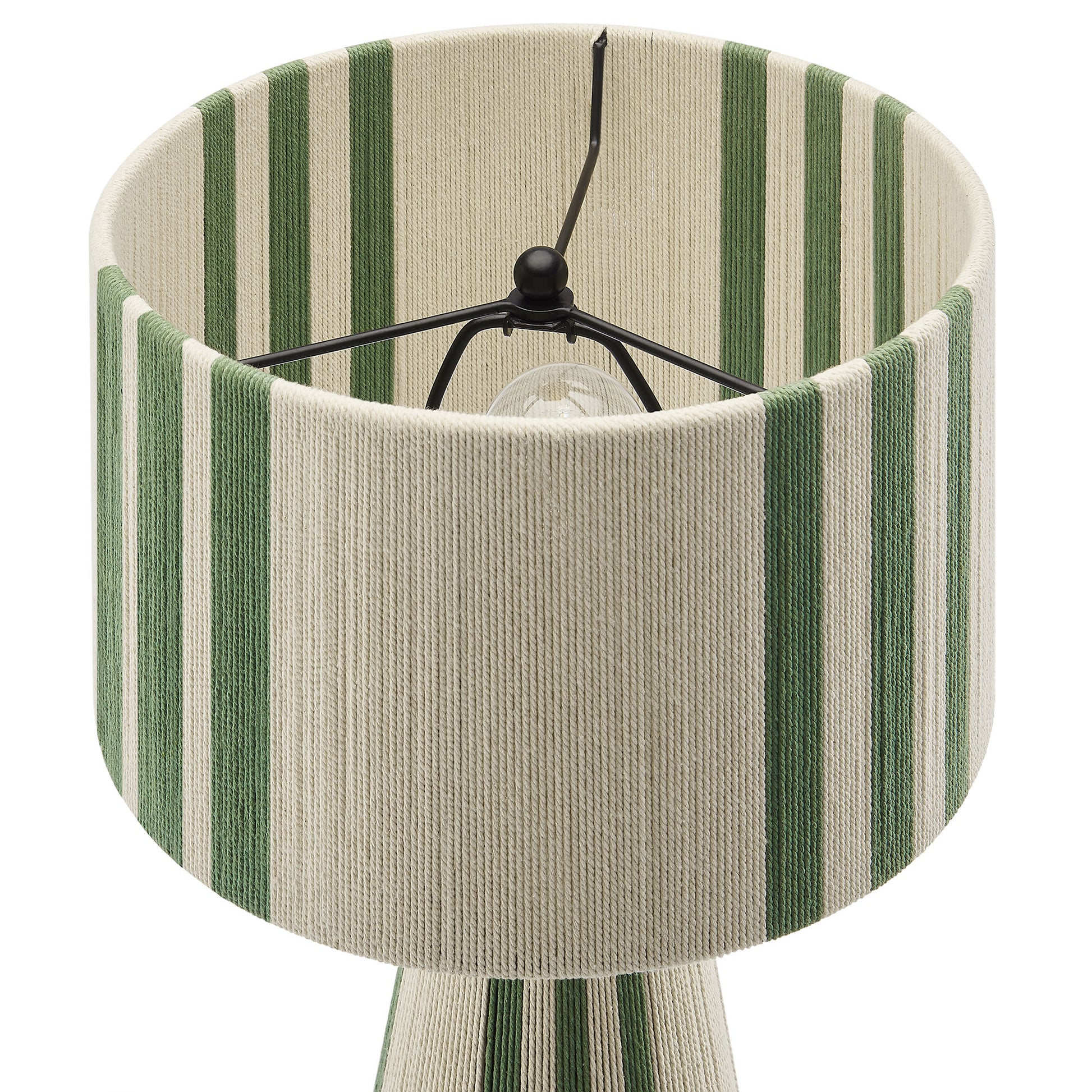 Gia Handwoven Cotton Thread Striped or Plain mesa Lamp