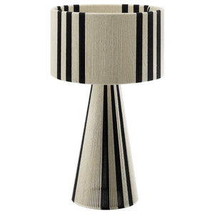 Gia Handwoven Cotton Thread Striped or Plain mesa Lamp