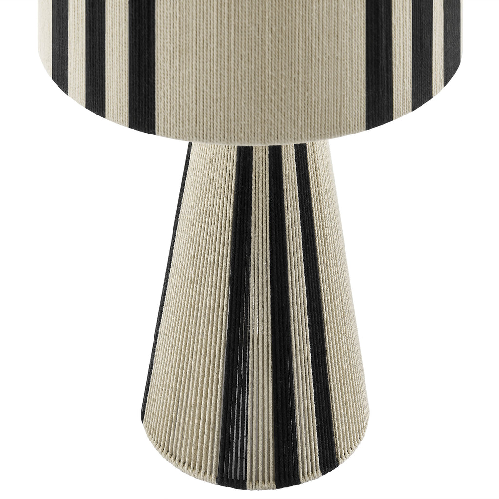 Gia Handwoven Cotton Thread Striped or Plain mesa Lamp