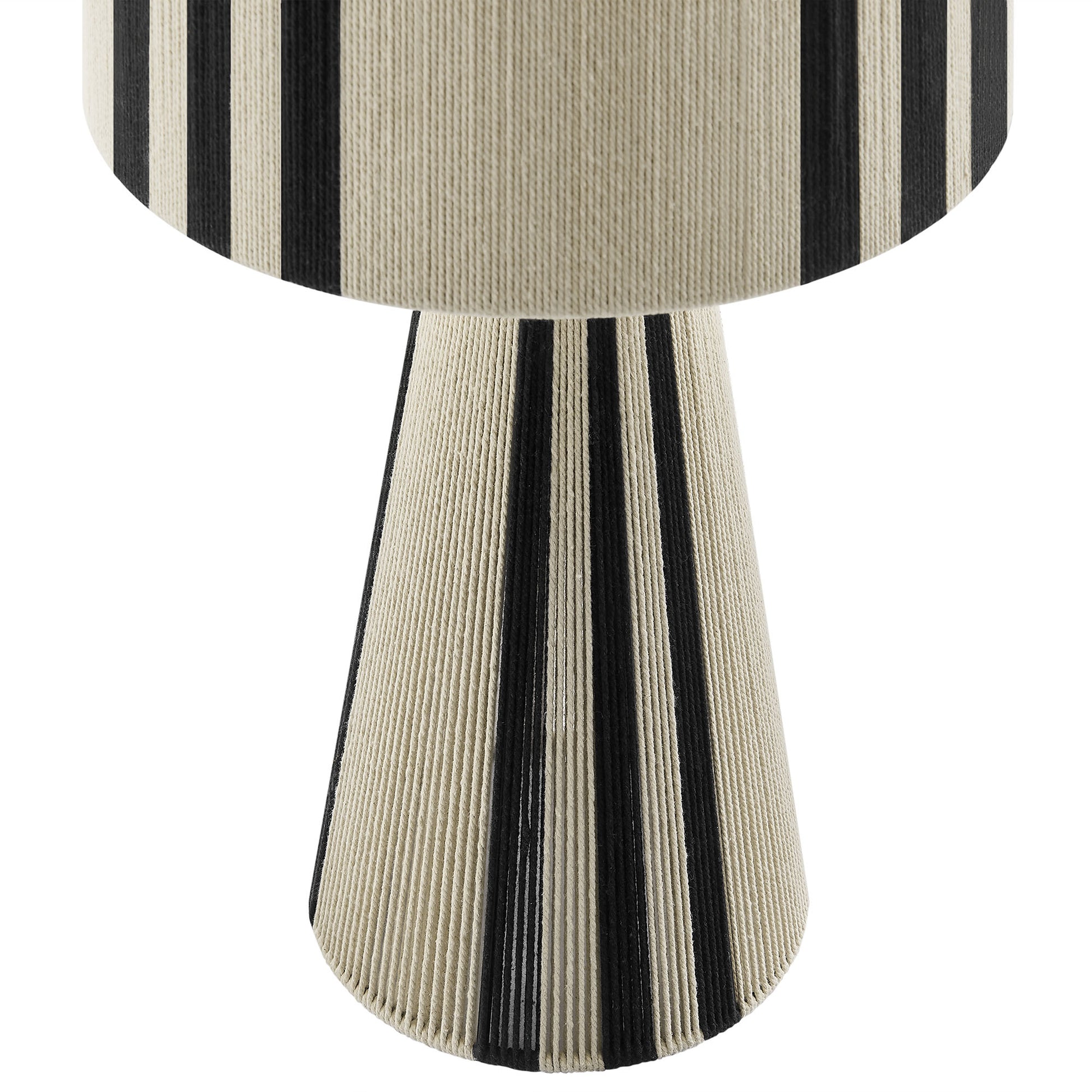 Gia Handwoven Cotton Thread Striped or Plain mesa Lamp