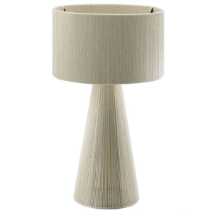 Gia Handwoven Cotton Thread Striped or Plain mesa Lamp