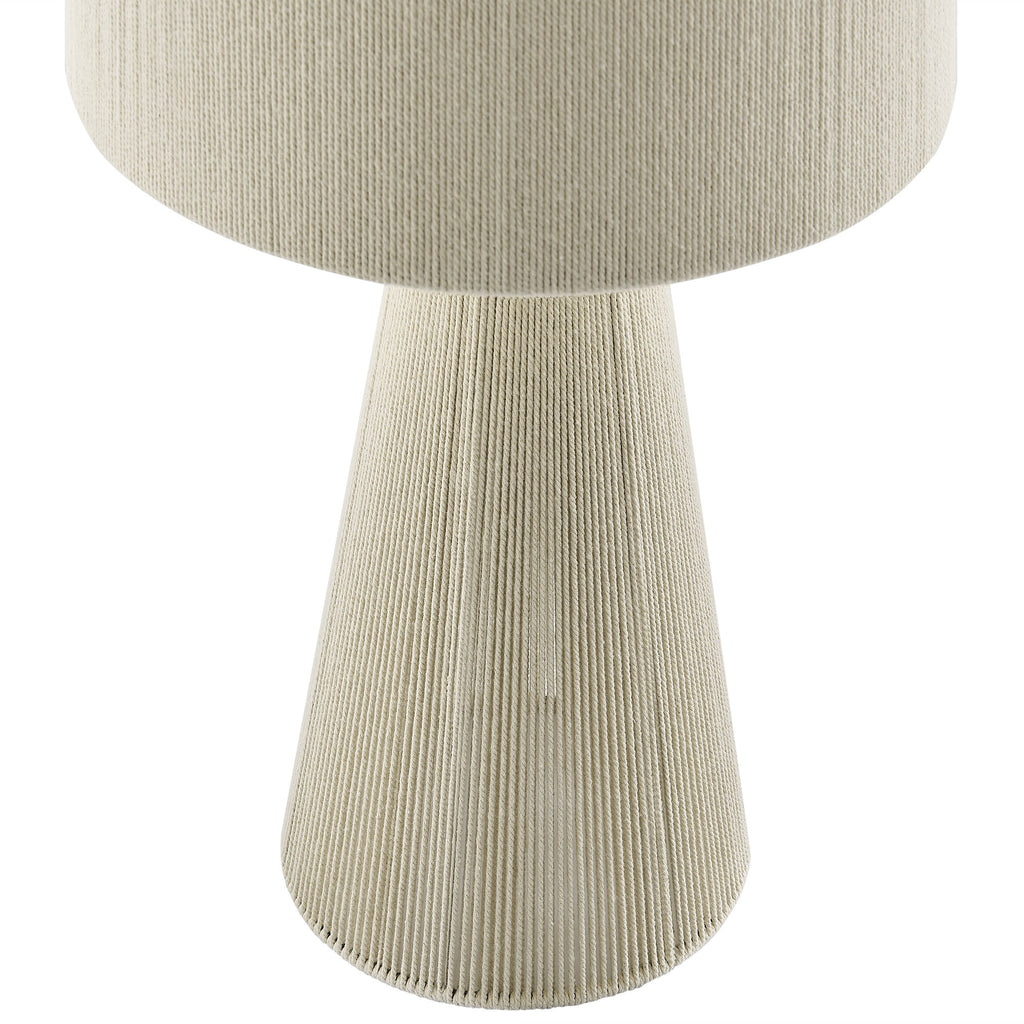 Gia Handwoven Cotton Thread Striped or Plain mesa Lamp
