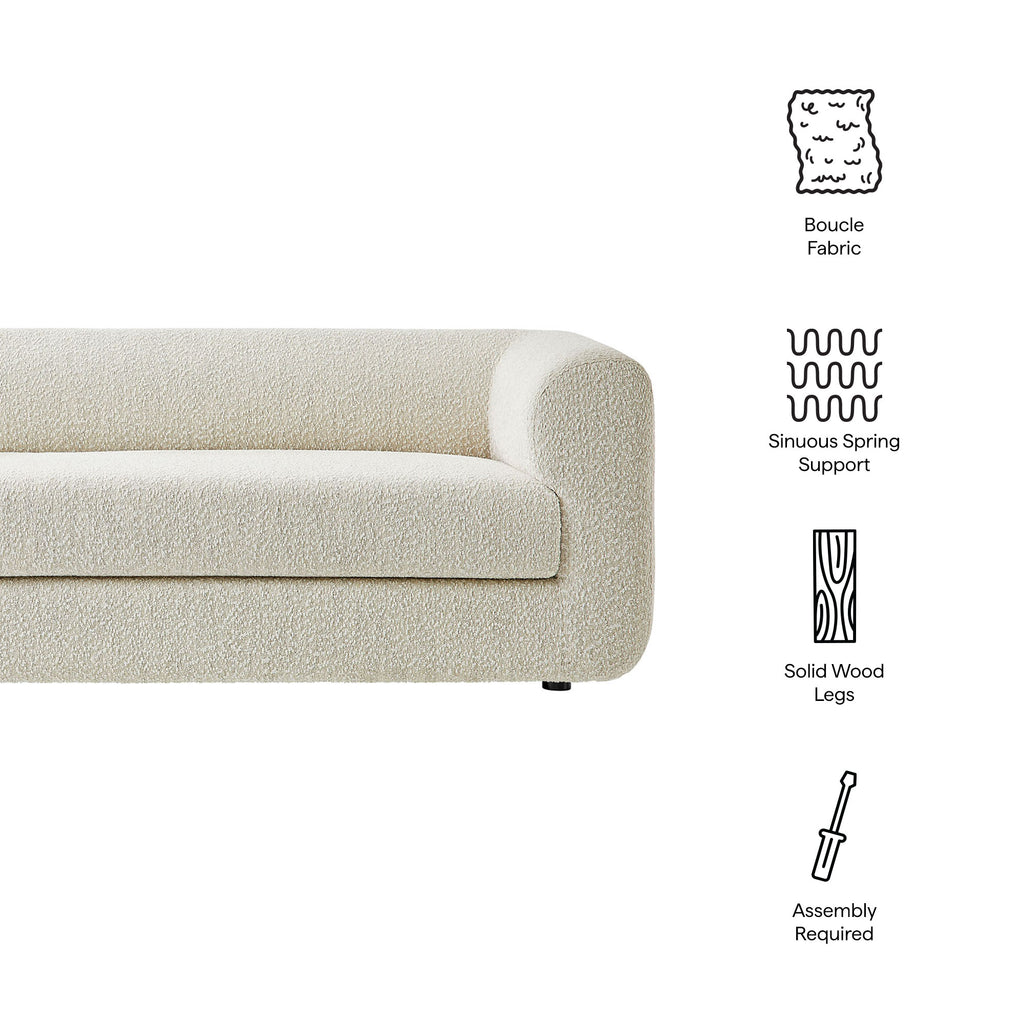 Leif 89" Boucle Upholstered sofá