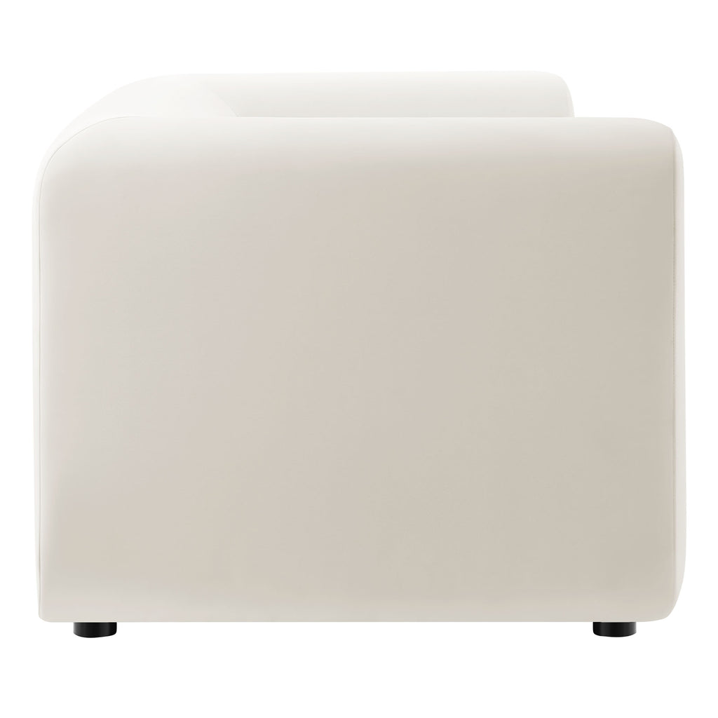 Leif 89" Performance Velvet Upholstered sofá