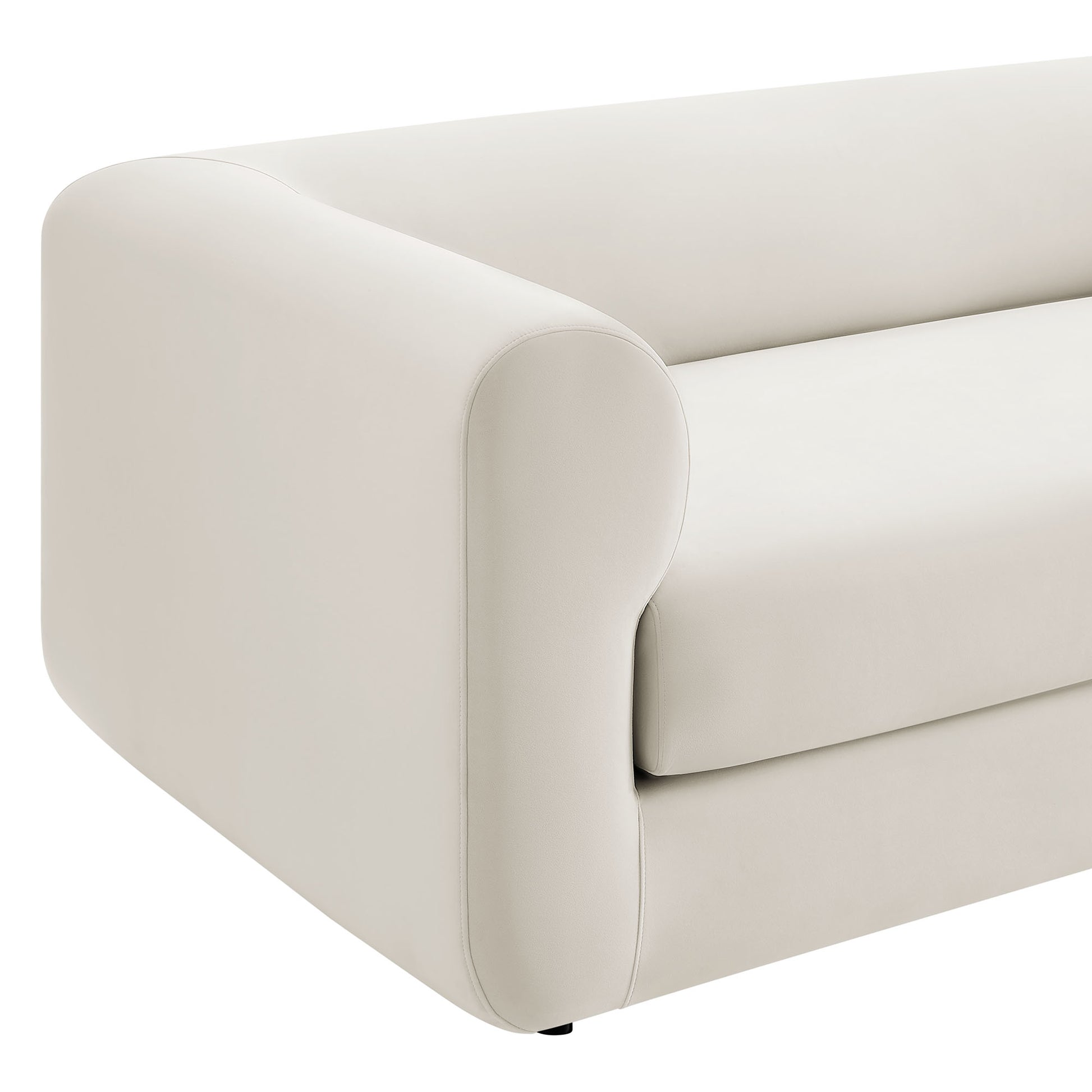 Leif 89" Performance Velvet Upholstered sofá