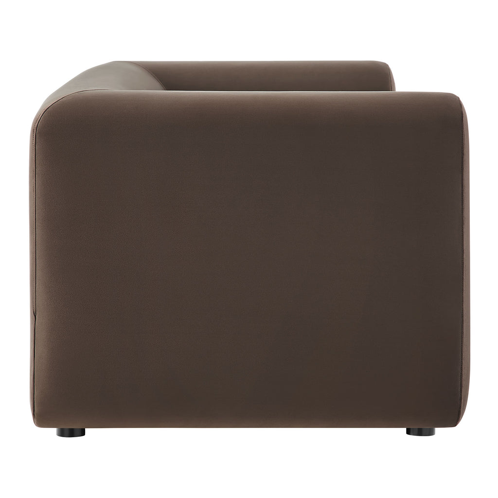 Leif 89" Performance Velvet Upholstered sofá