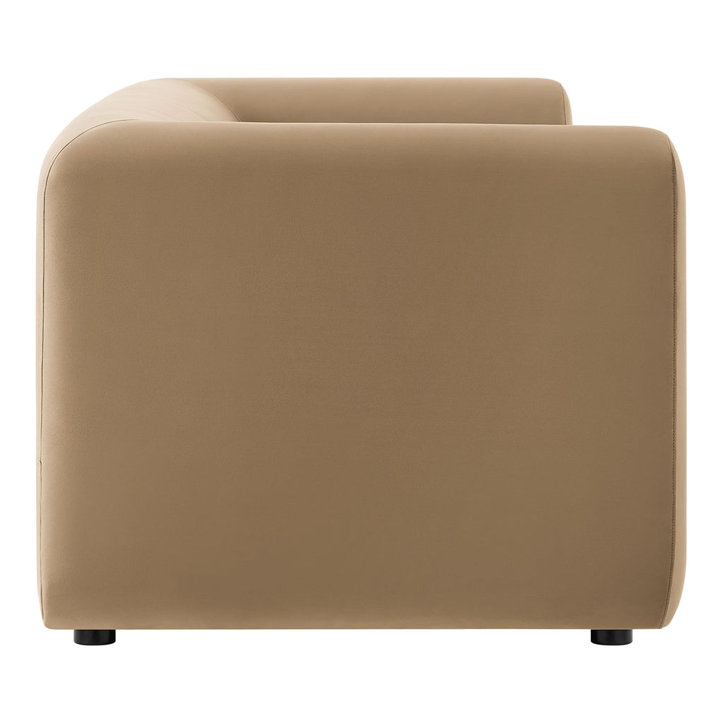 Leif 89" Performance Velvet Upholstered sofá