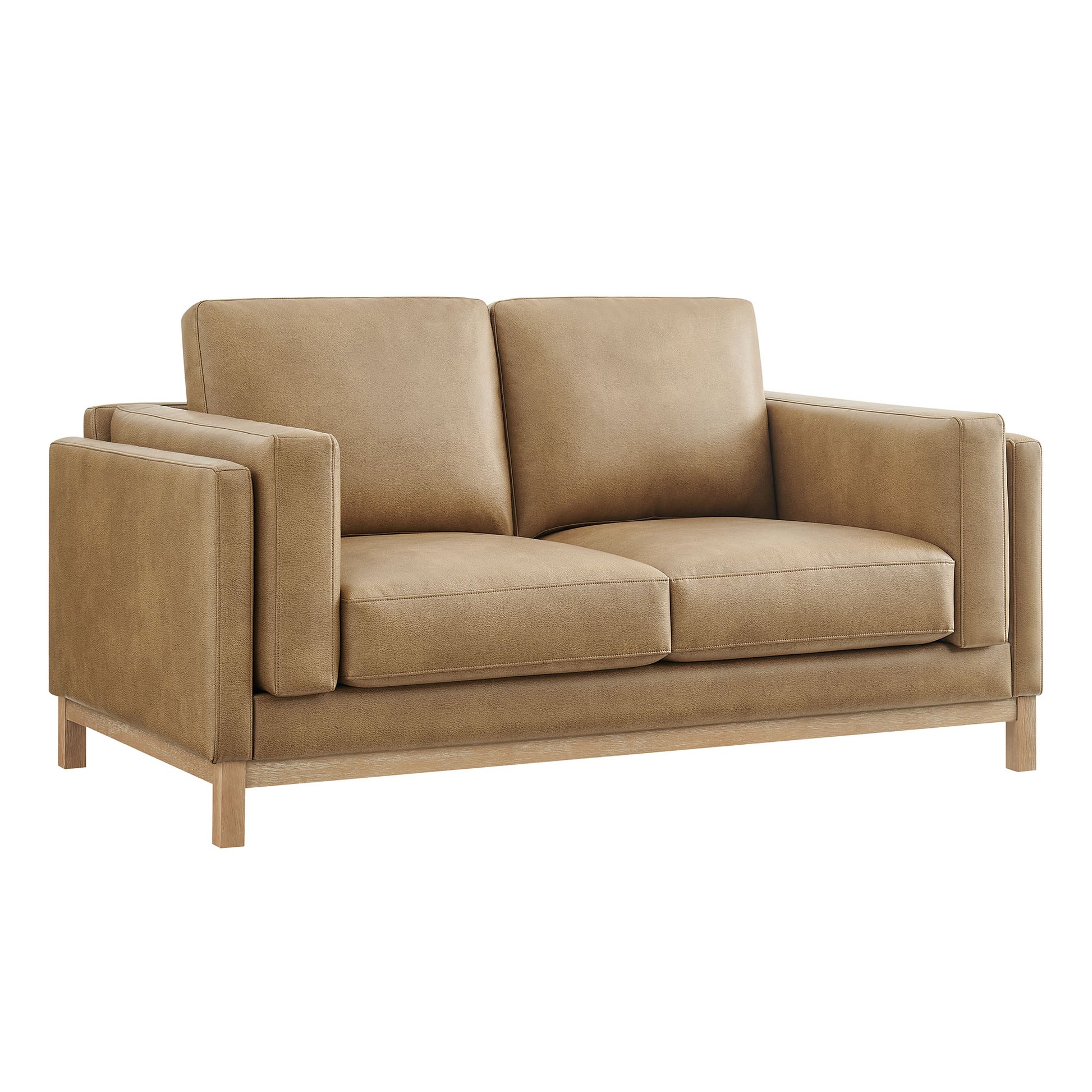 Roscoe 63 inch Vegan Leather loveseat