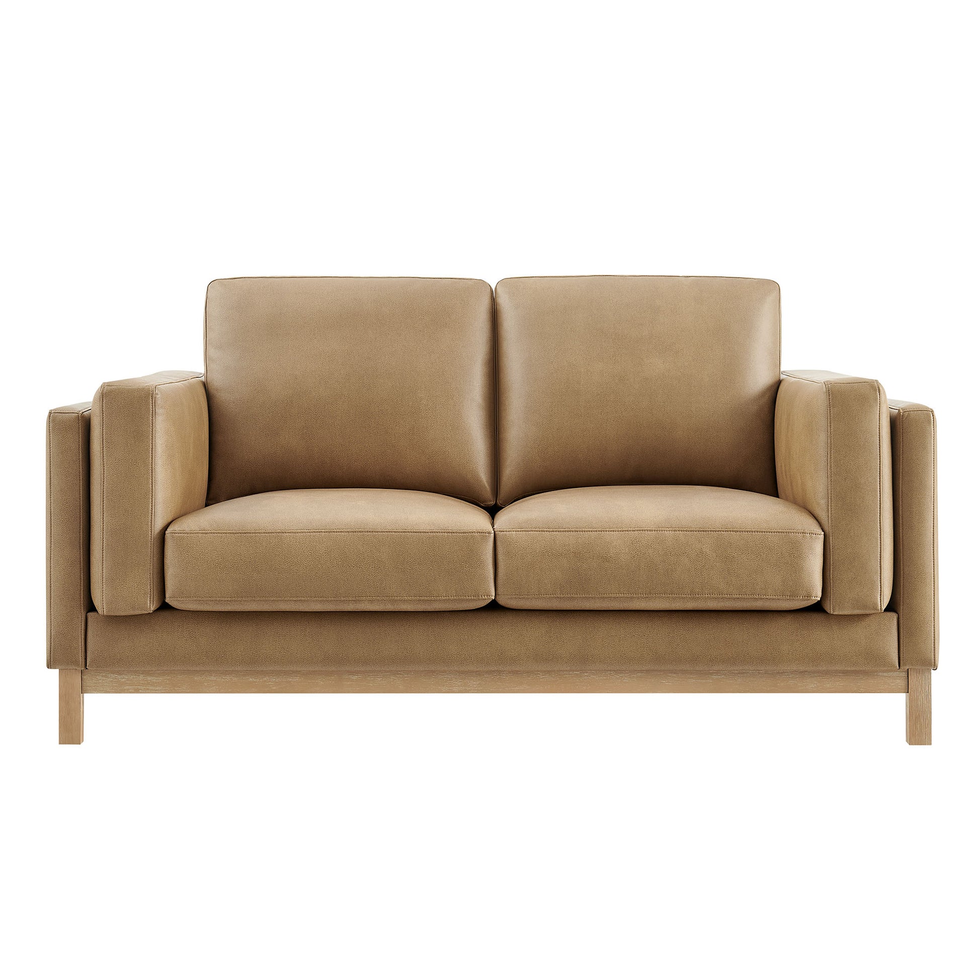 Roscoe 63 inch Vegan Leather loveseat