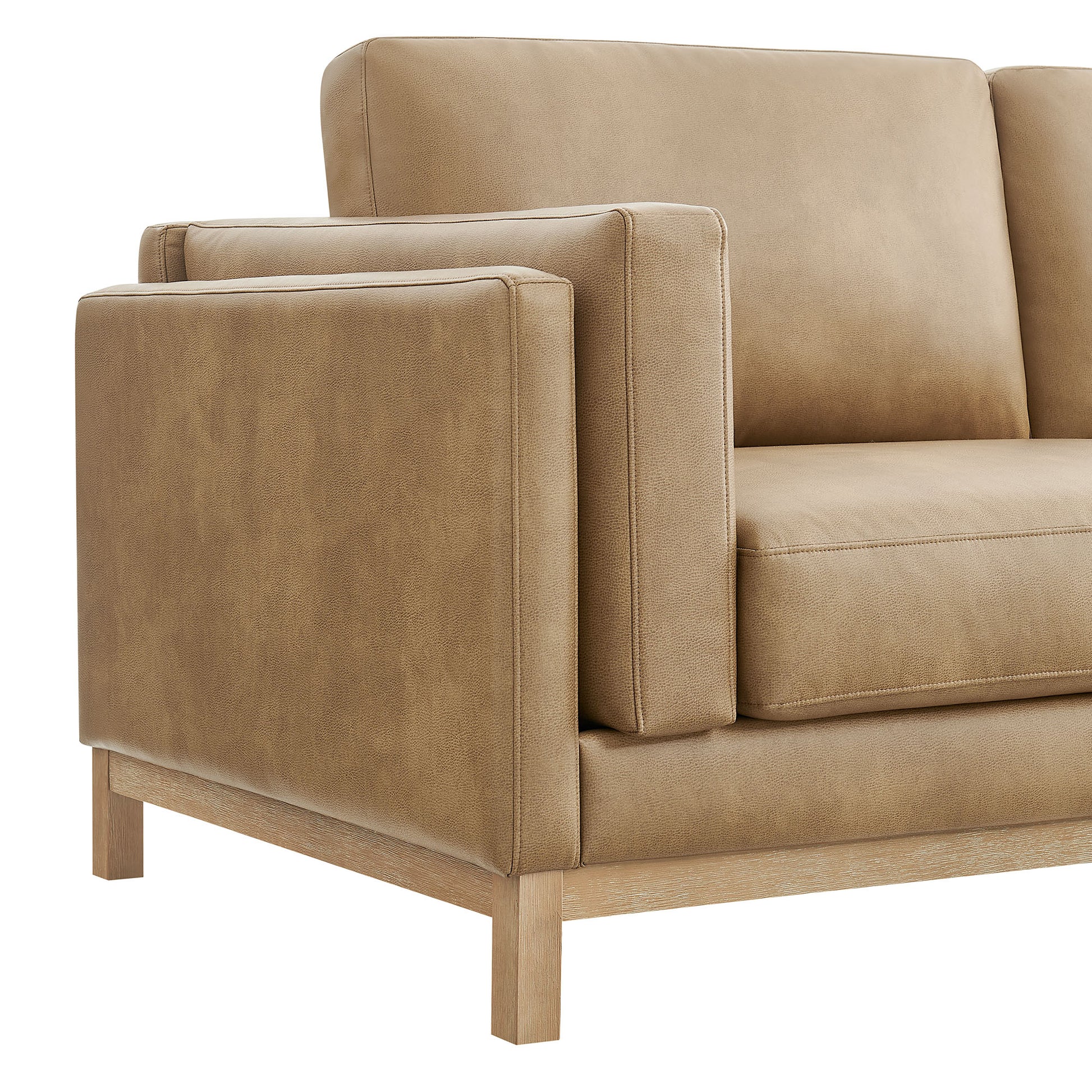 Roscoe 63 inch Vegan Leather loveseat