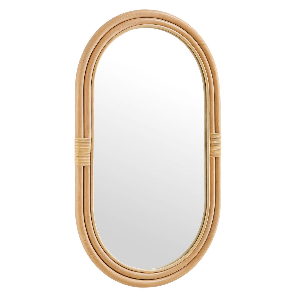 Corsica Oval Rattan Wall Mirror