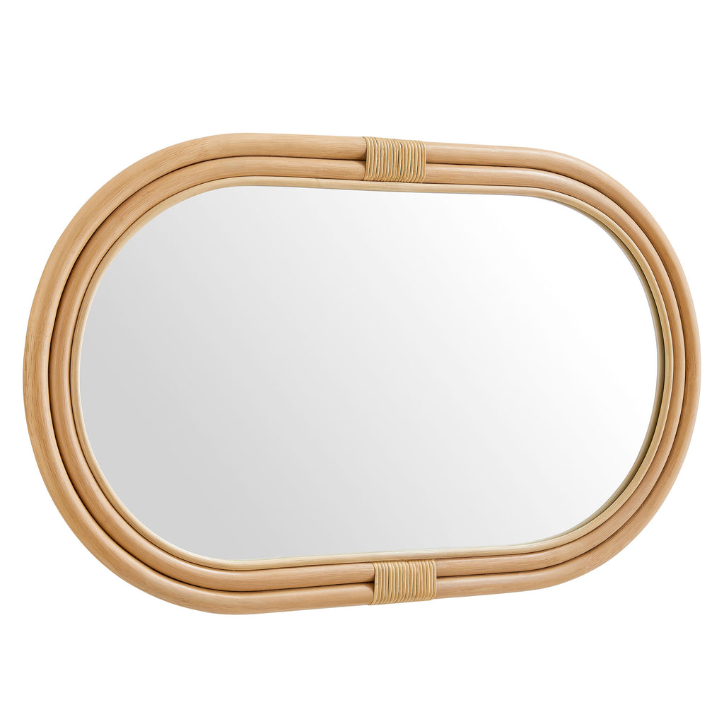 Corsica Oval Rattan Wall Mirror