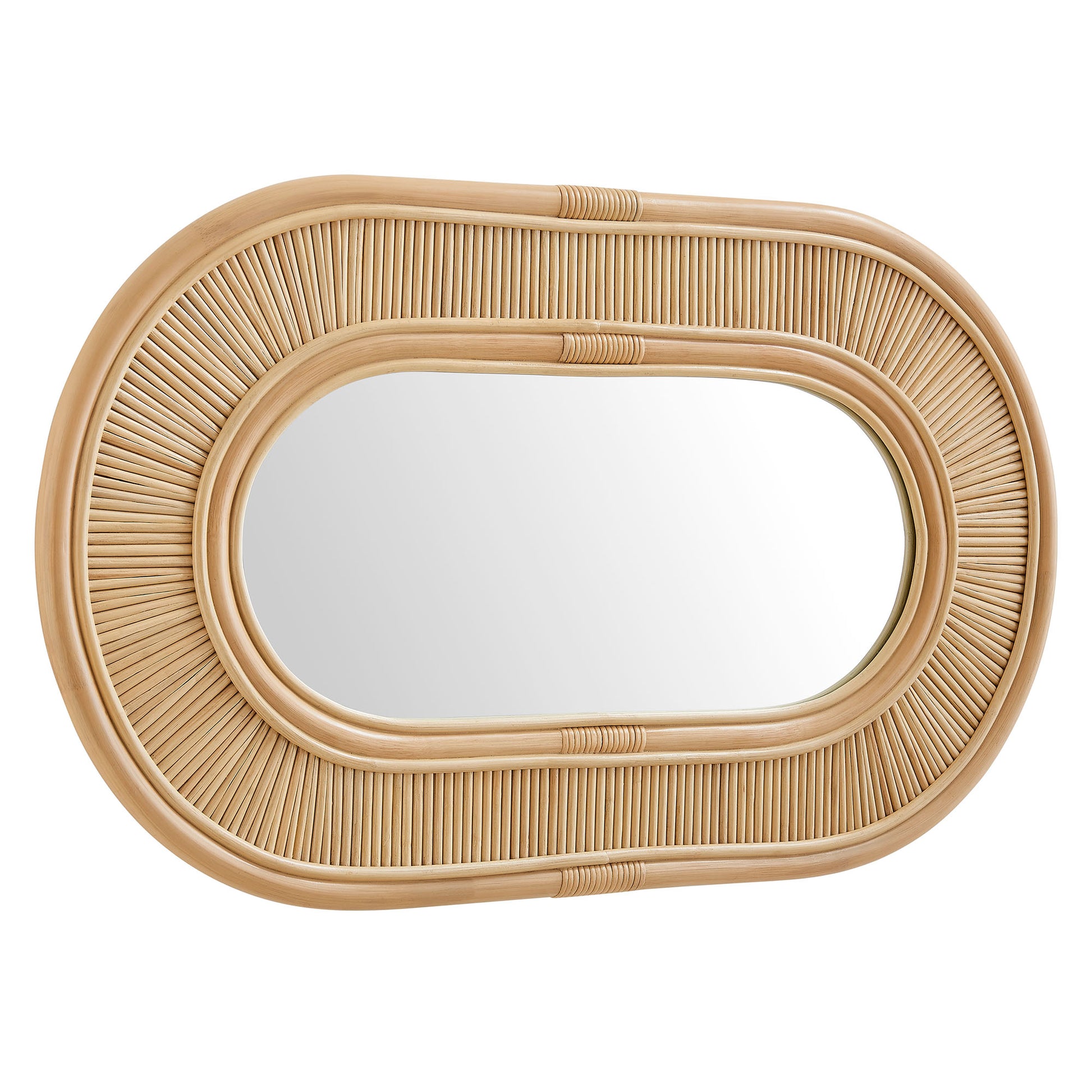 Sovana Oval Rattan Wall Mirror
