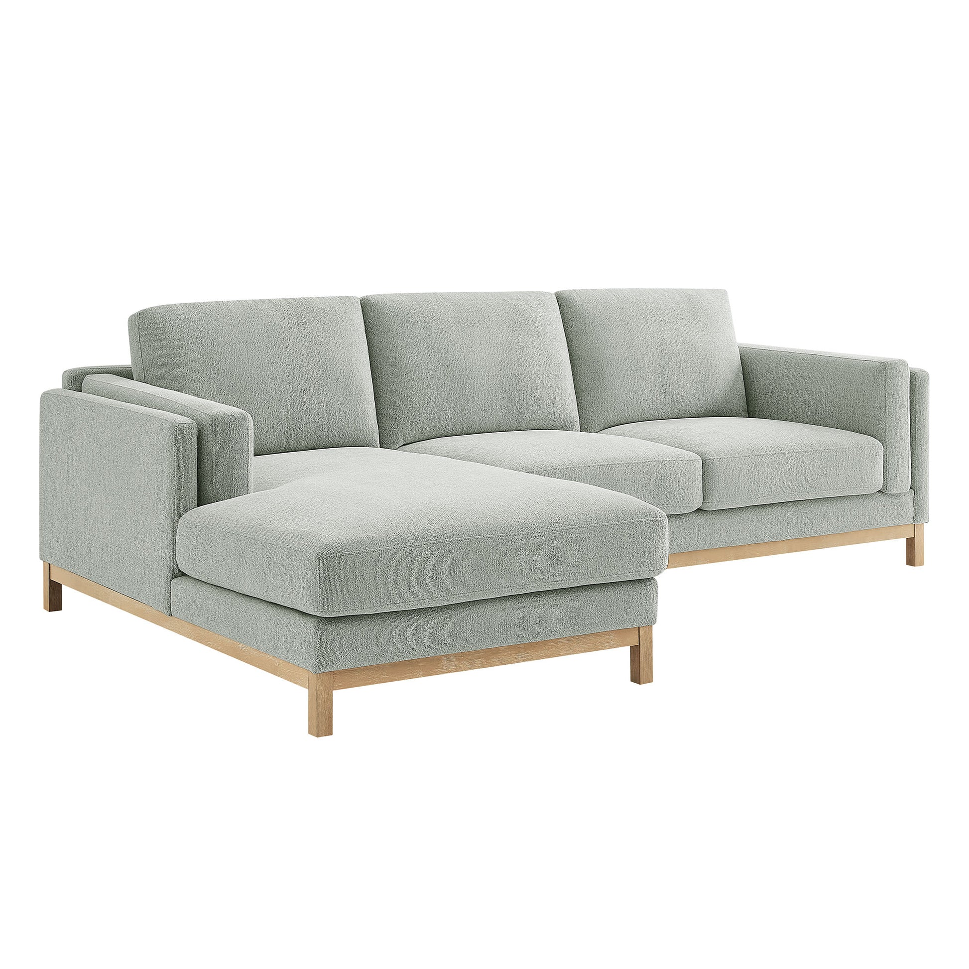 Roscoe Left-Facing Fabric Sectional sofá with Chaise