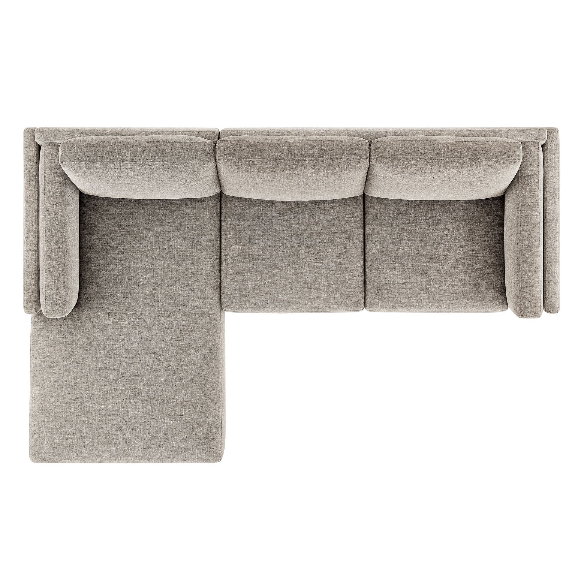 Roscoe Left-Facing Fabric Sectional sofá with Chaise