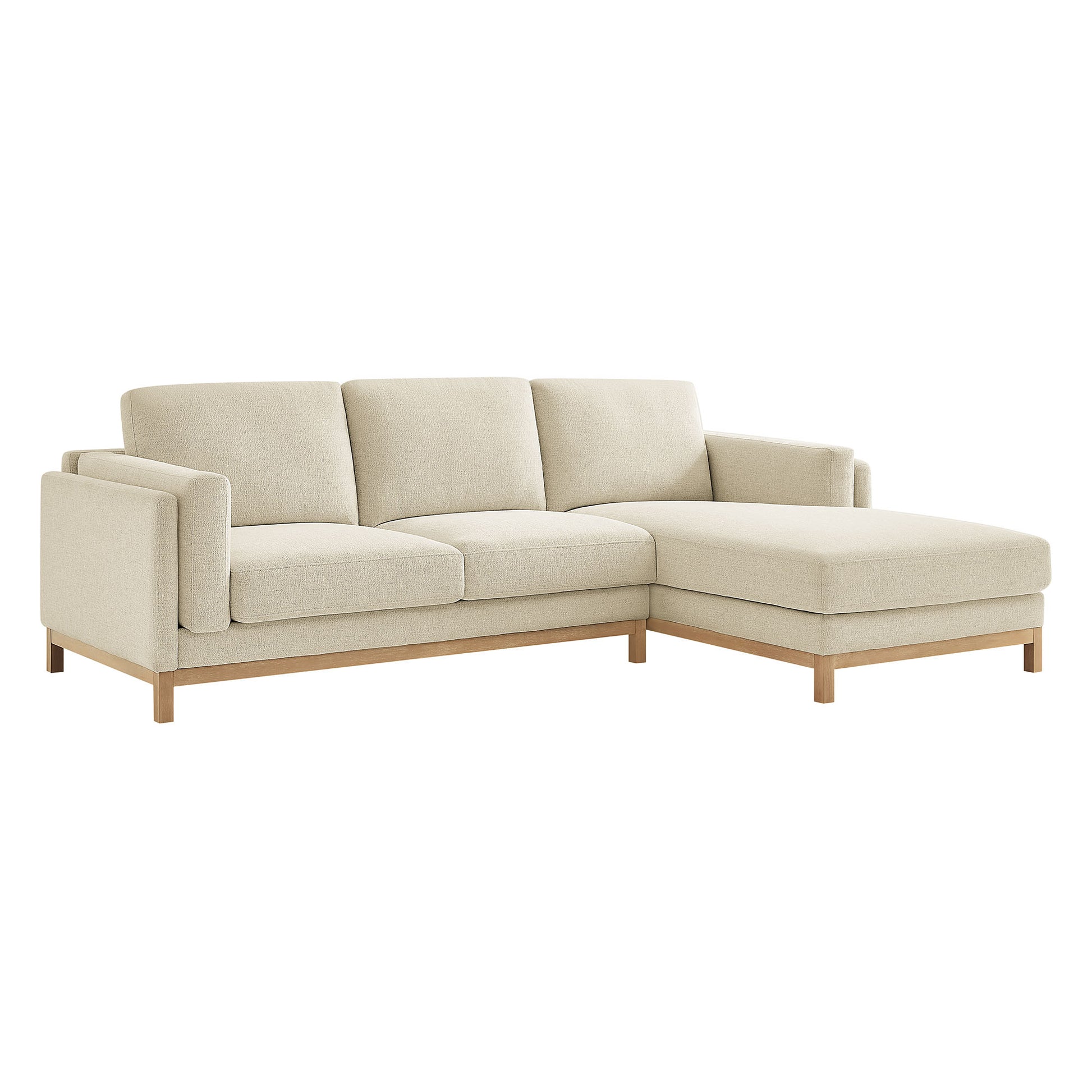 Roscoe Right-Facing Fabric Sectional sofá with Chaise