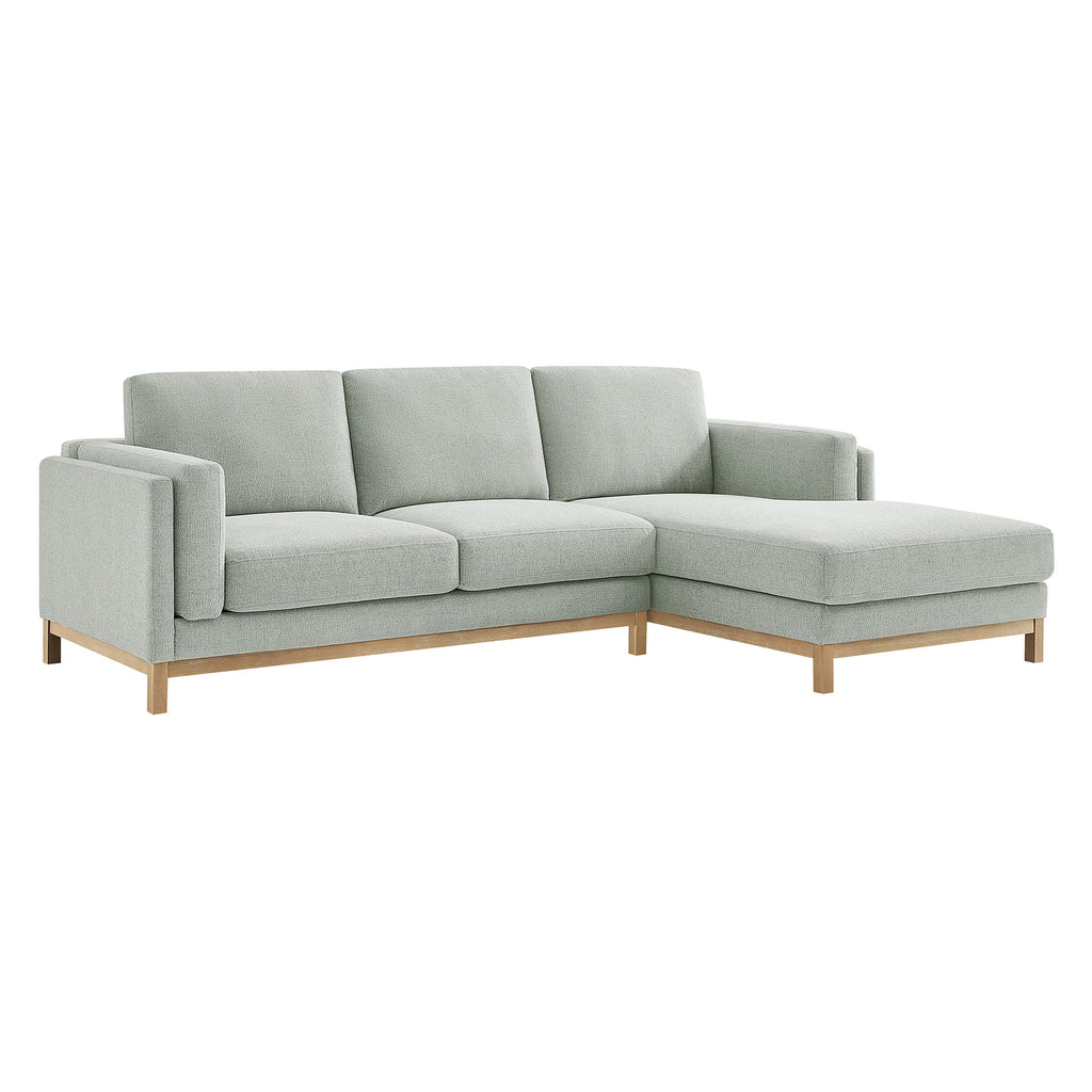 Roscoe Right-Facing Fabric Sectional sofá with Chaise