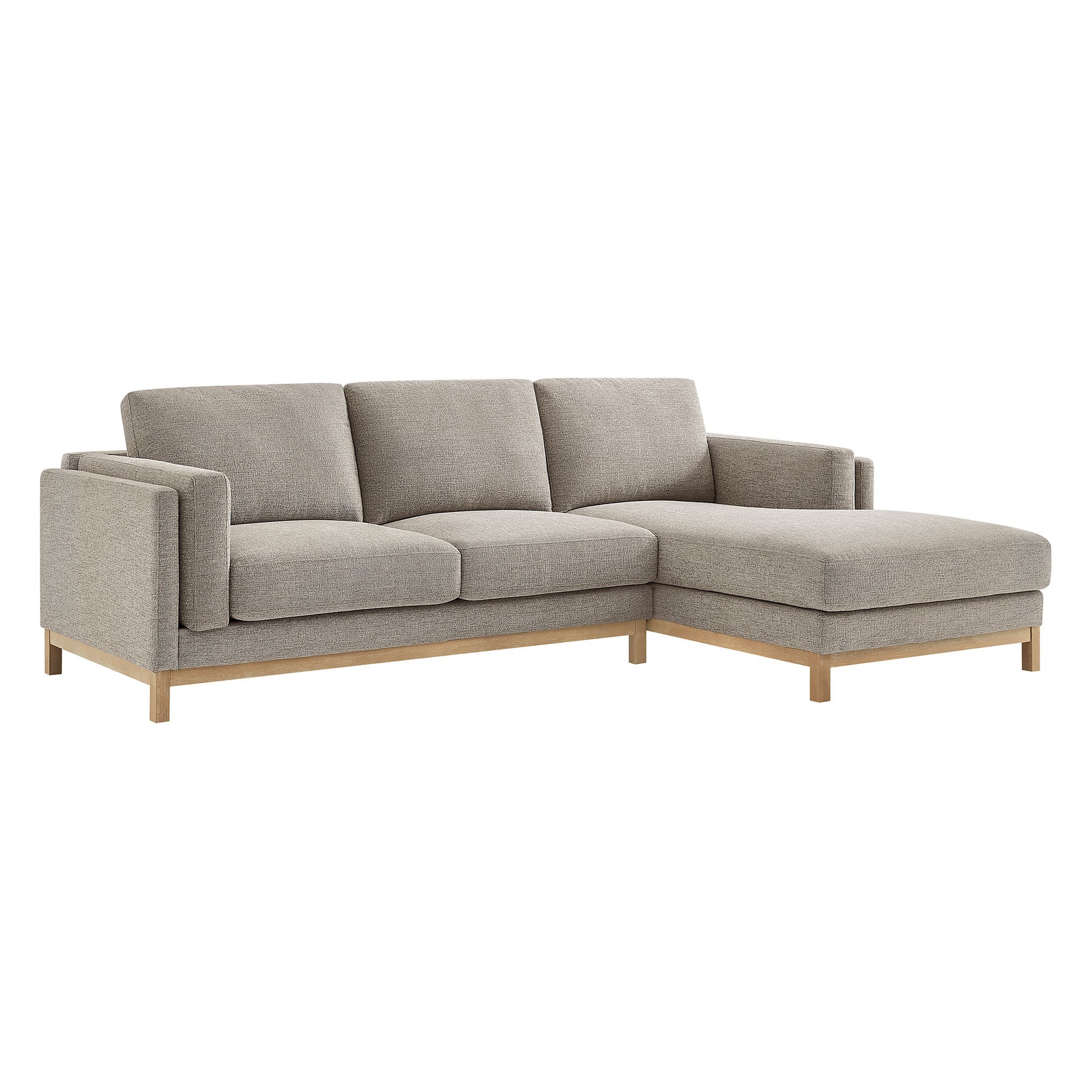 Roscoe Right-Facing Fabric Sectional sofá with Chaise
