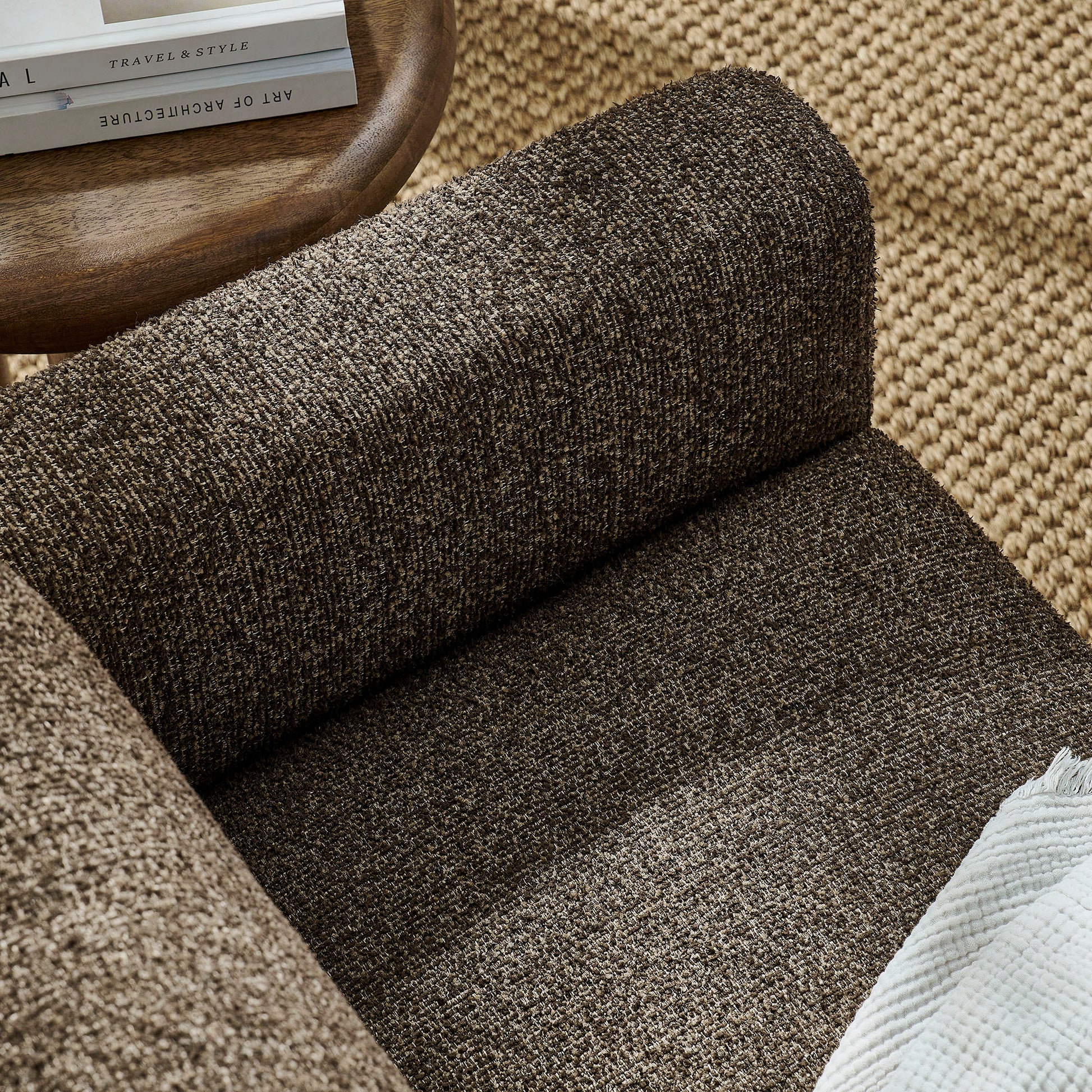 Hawken Boucle Fabric loveseat