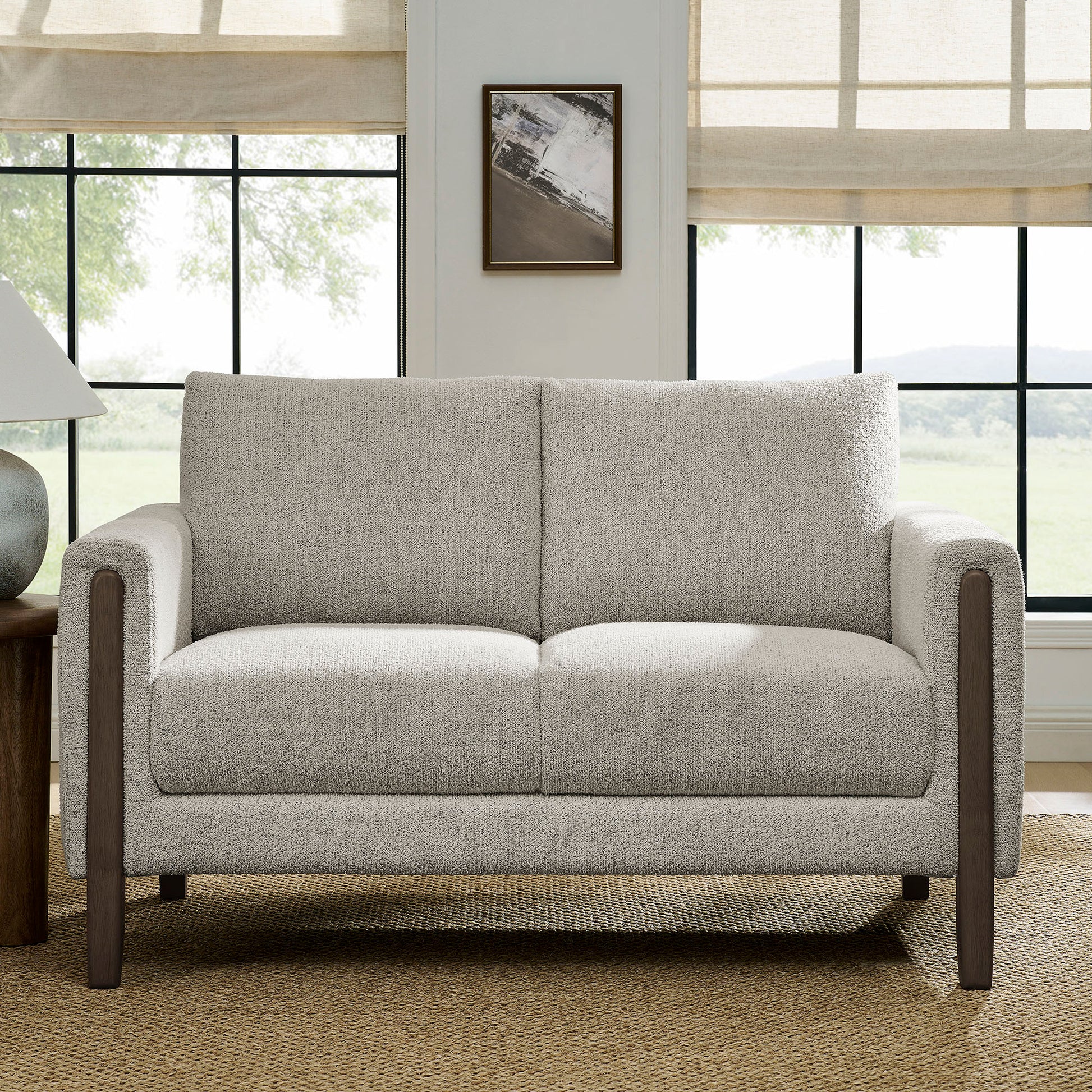 Hawken Boucle Fabric loveseat