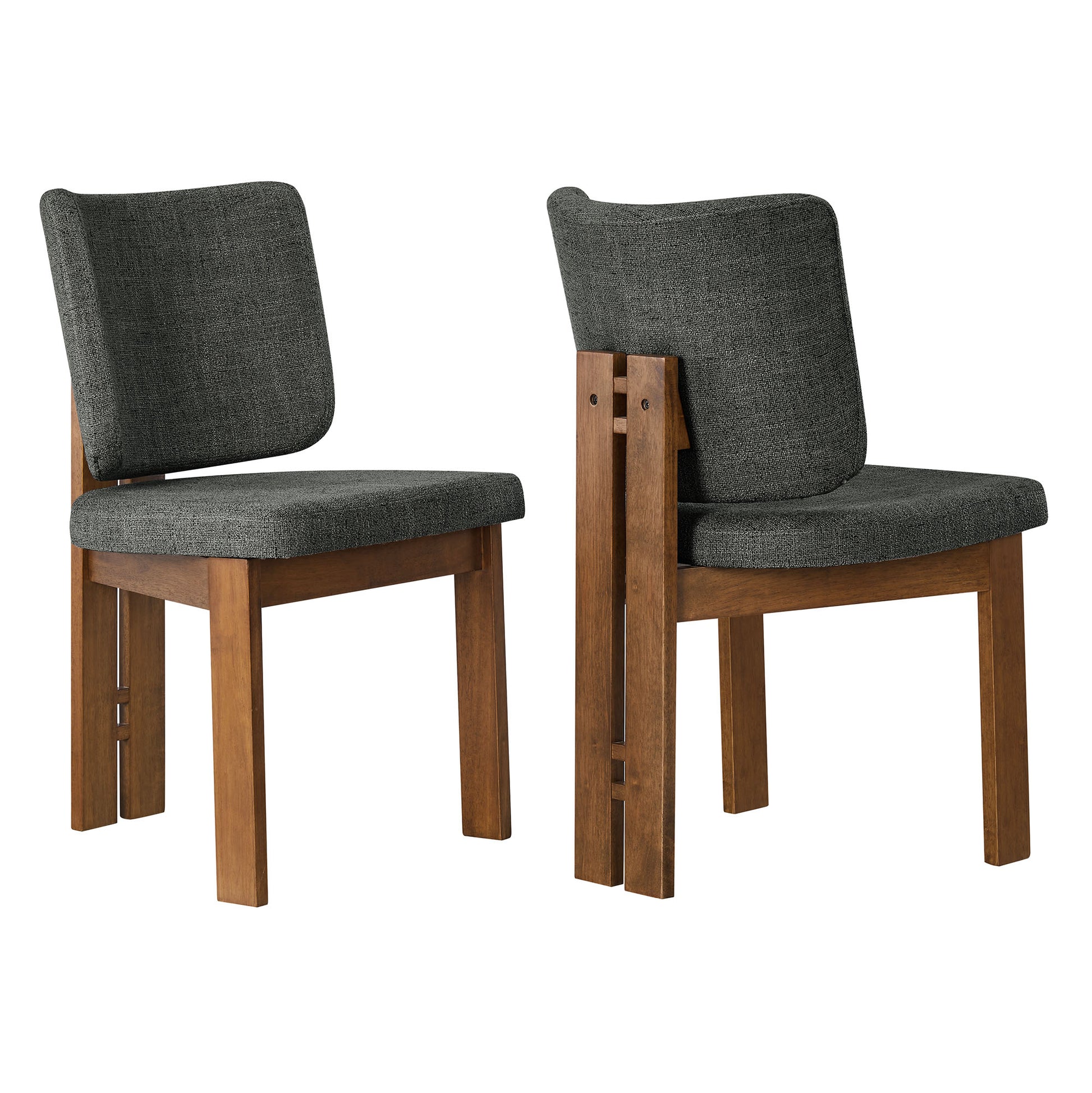 Alba Armless Upholstered comedor sillas Set Of 2