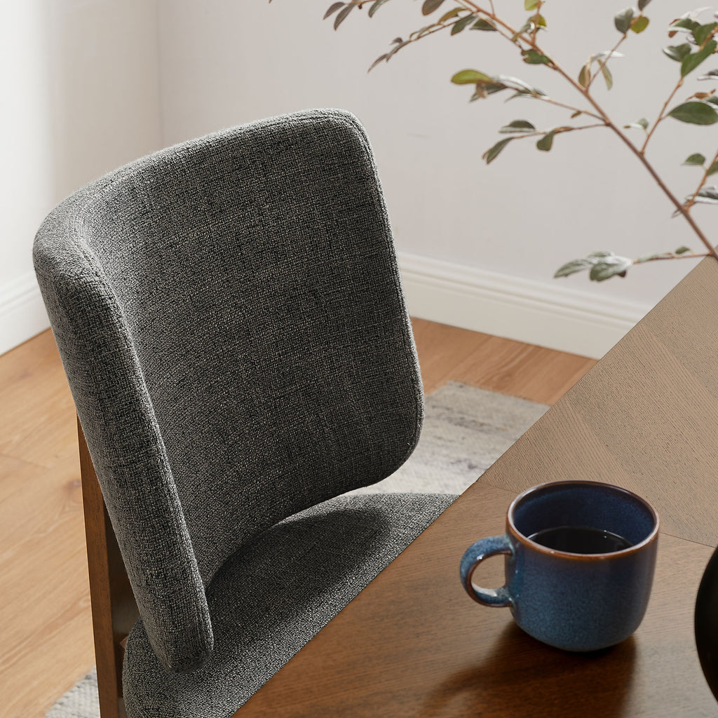 Alba Armless Upholstered comedor sillas Set Of 2