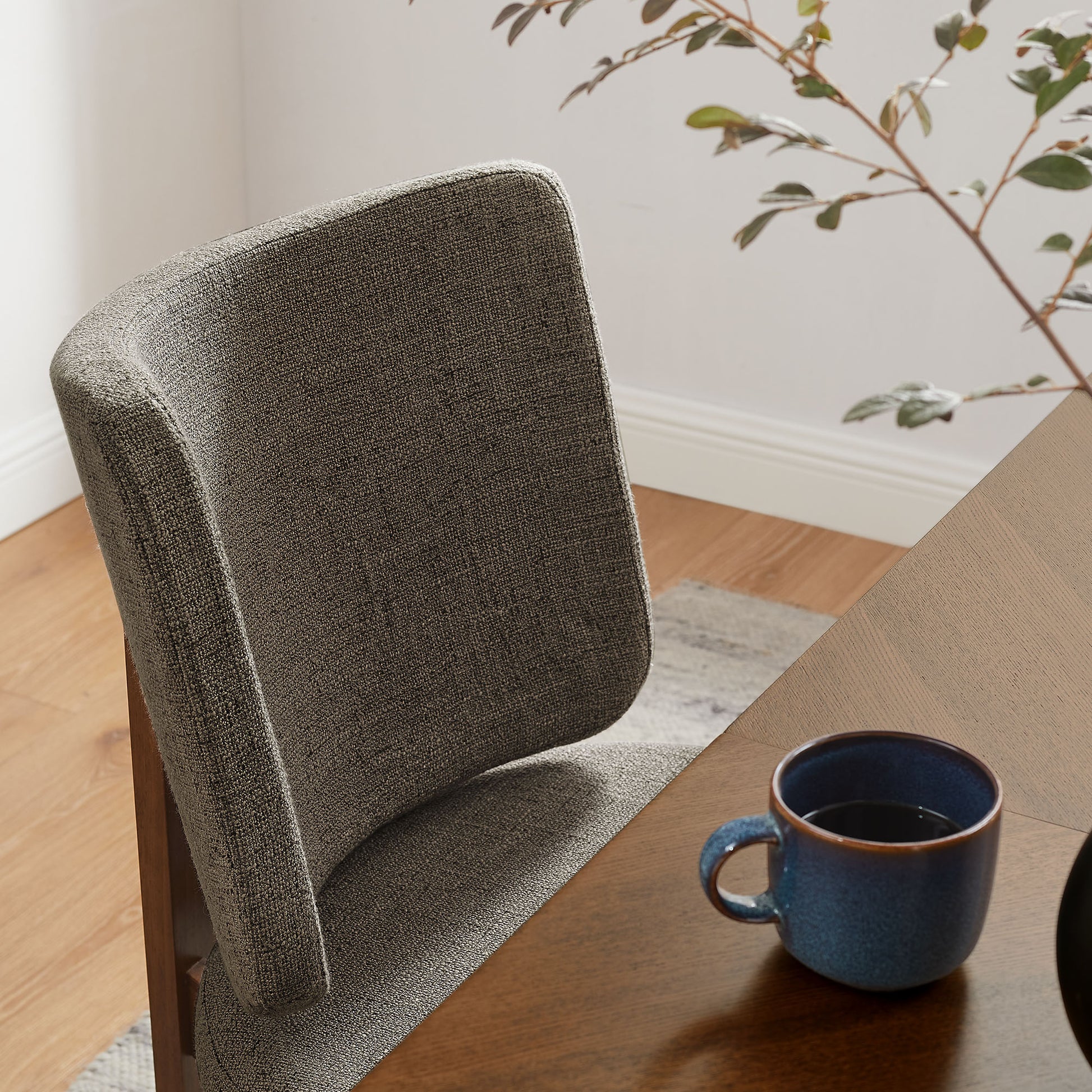 Alba Armless Upholstered comedor sillas Set Of 2