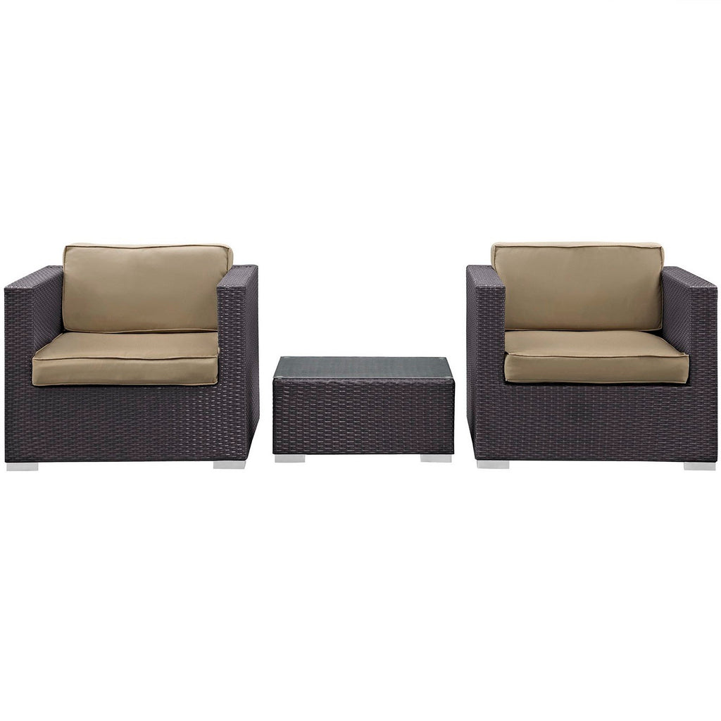 Burrow 3 Piece Outdoor Patio sofá Set