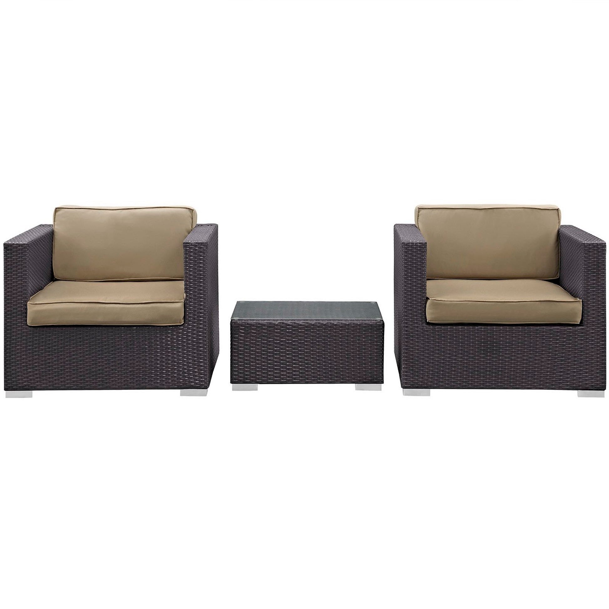 Burrow 3 Piece Outdoor Patio sofá Set