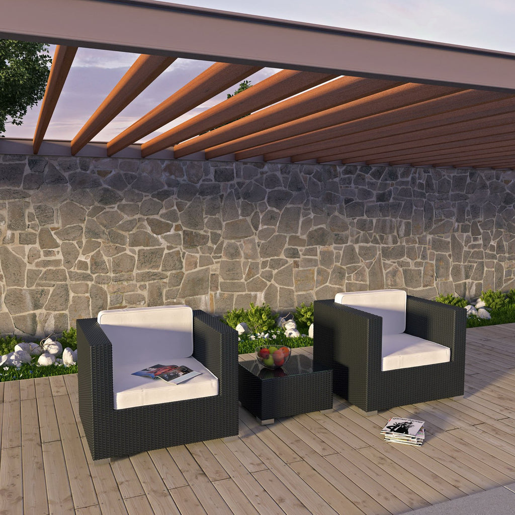 Burrow 3 Piece Outdoor Patio sofá Set