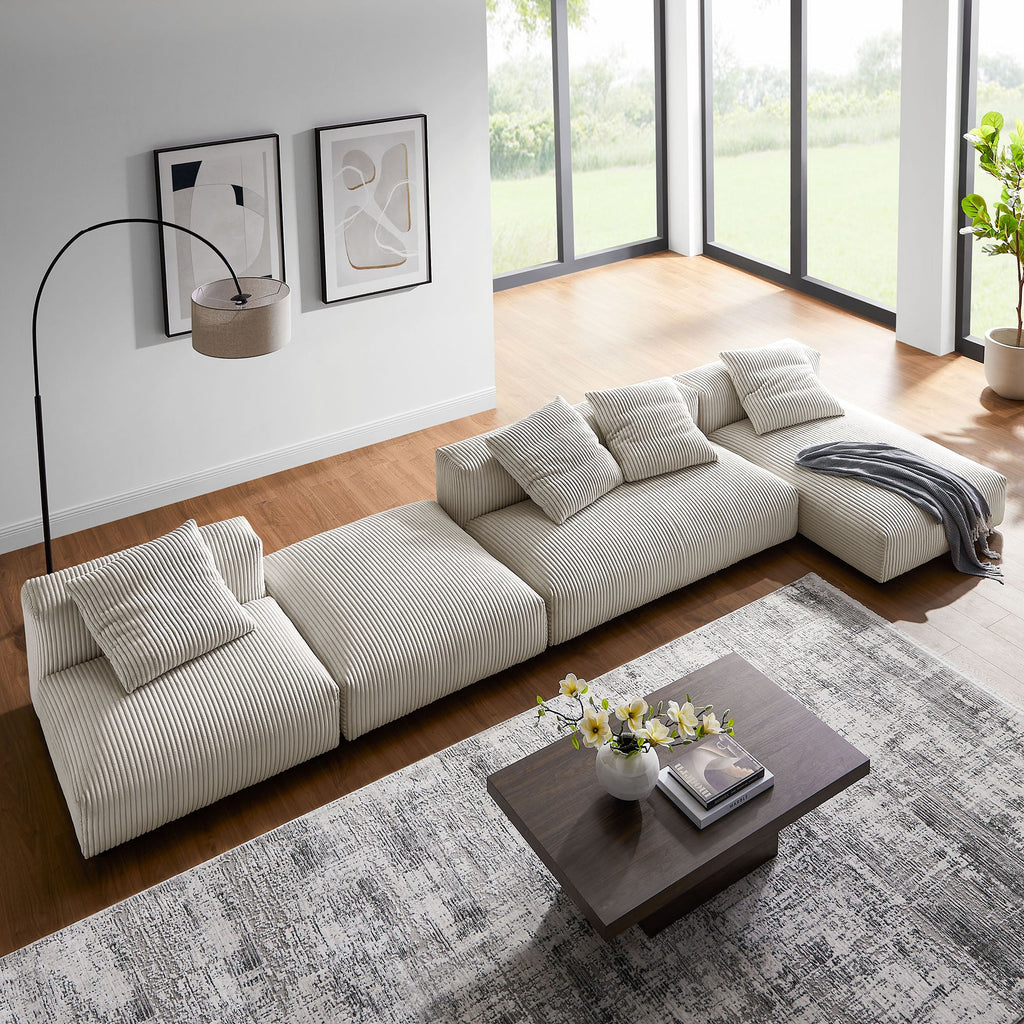 Solace 4-Piece Modular Sofá con Ottoman