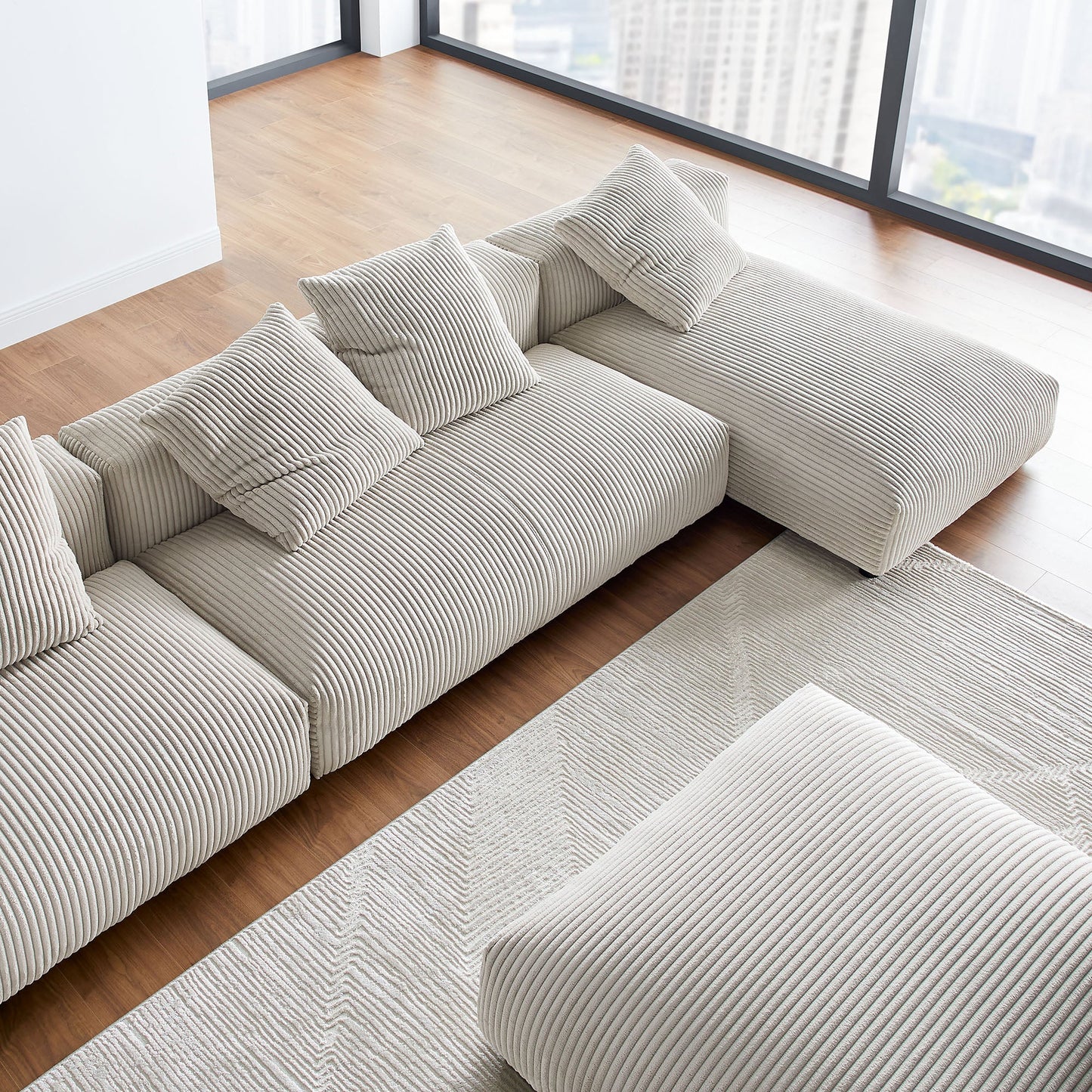 Solace 4-Piece Modular Sofá con Ottoman