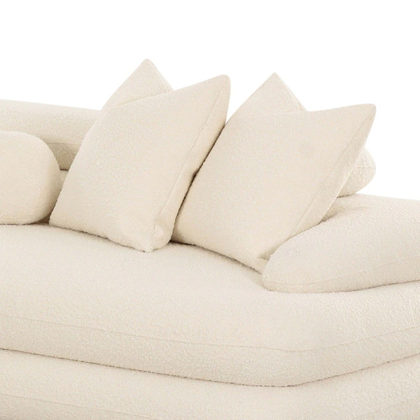 Lulu Boucle Crema Seccional Derecho