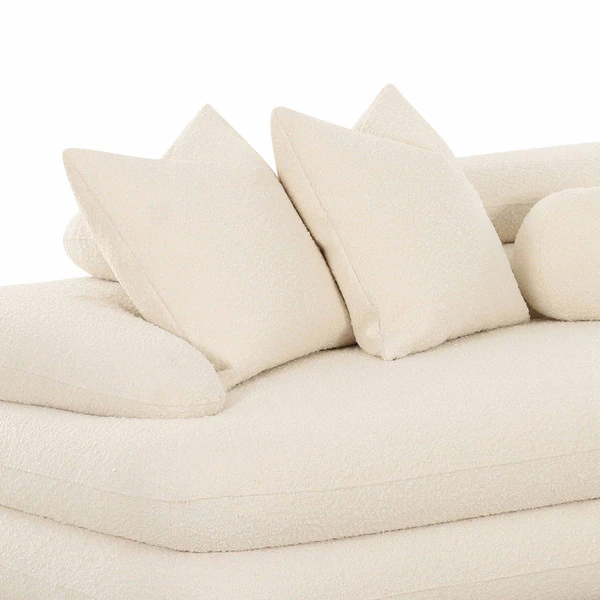 Lulu Boucle Crema Seccional Izquierdo