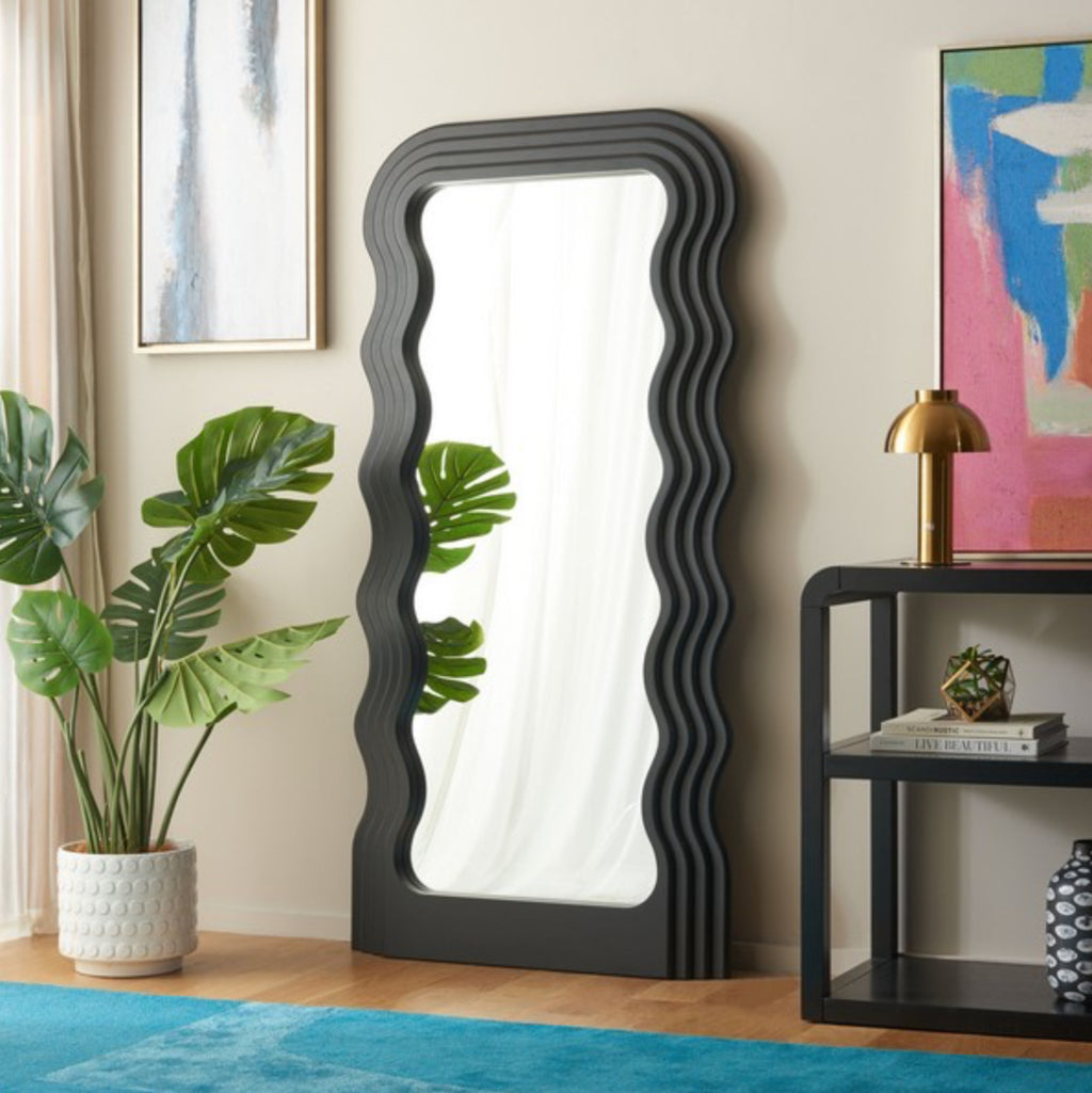 Mahya Negro Espejo de Piso