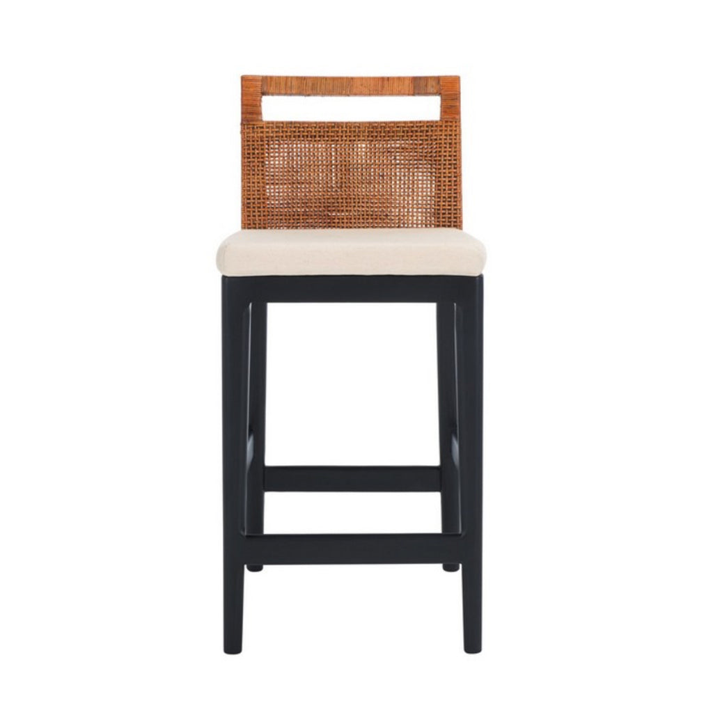 Darin Rattan Nogal Counter Stool