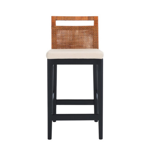 Darin Rattan Nogal Counter Stool