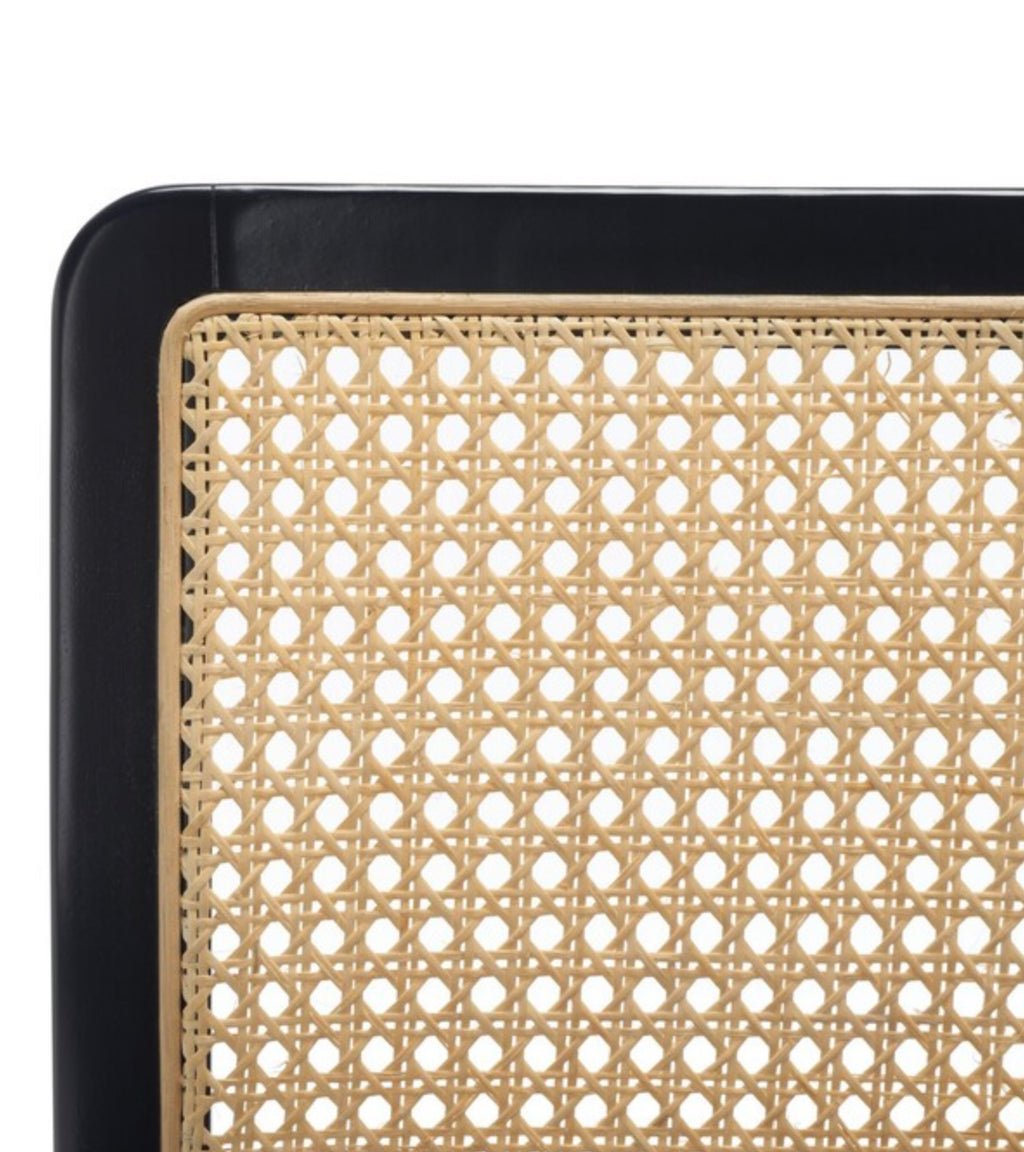 Benicio Rattan Negro Counter Stool Set de 2