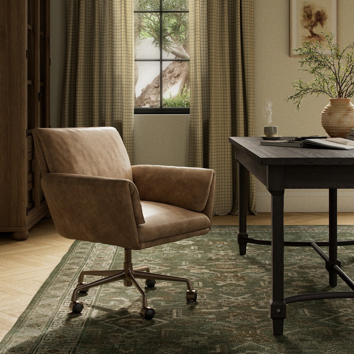 Salerno Cuero Top Silla de Escritorio
