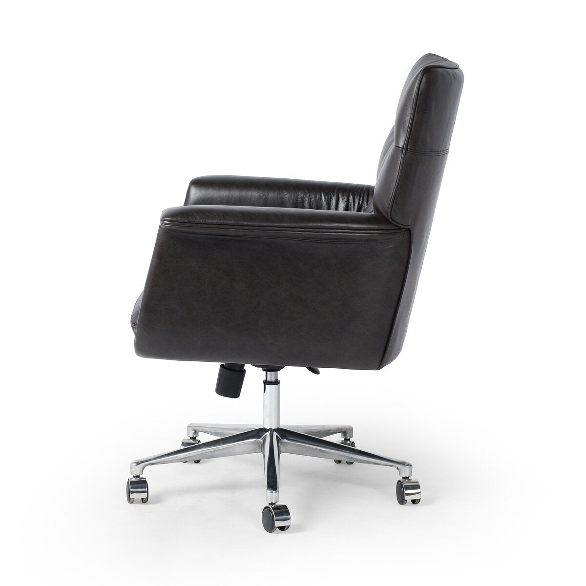 Humphrey Cuero Top Negro Silla de Escritorio