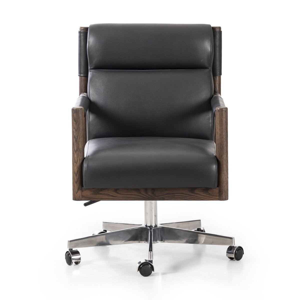 Kianno Cuero Top Negro Silla de Escritorio