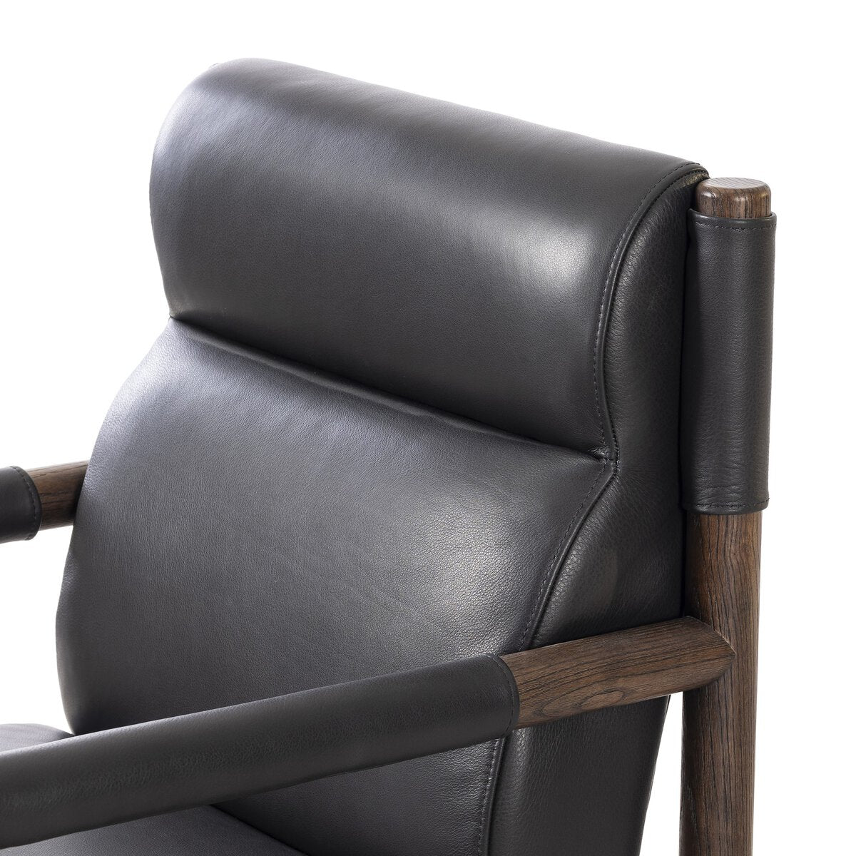 Kianno Cuero Top Negro Silla de Escritorio