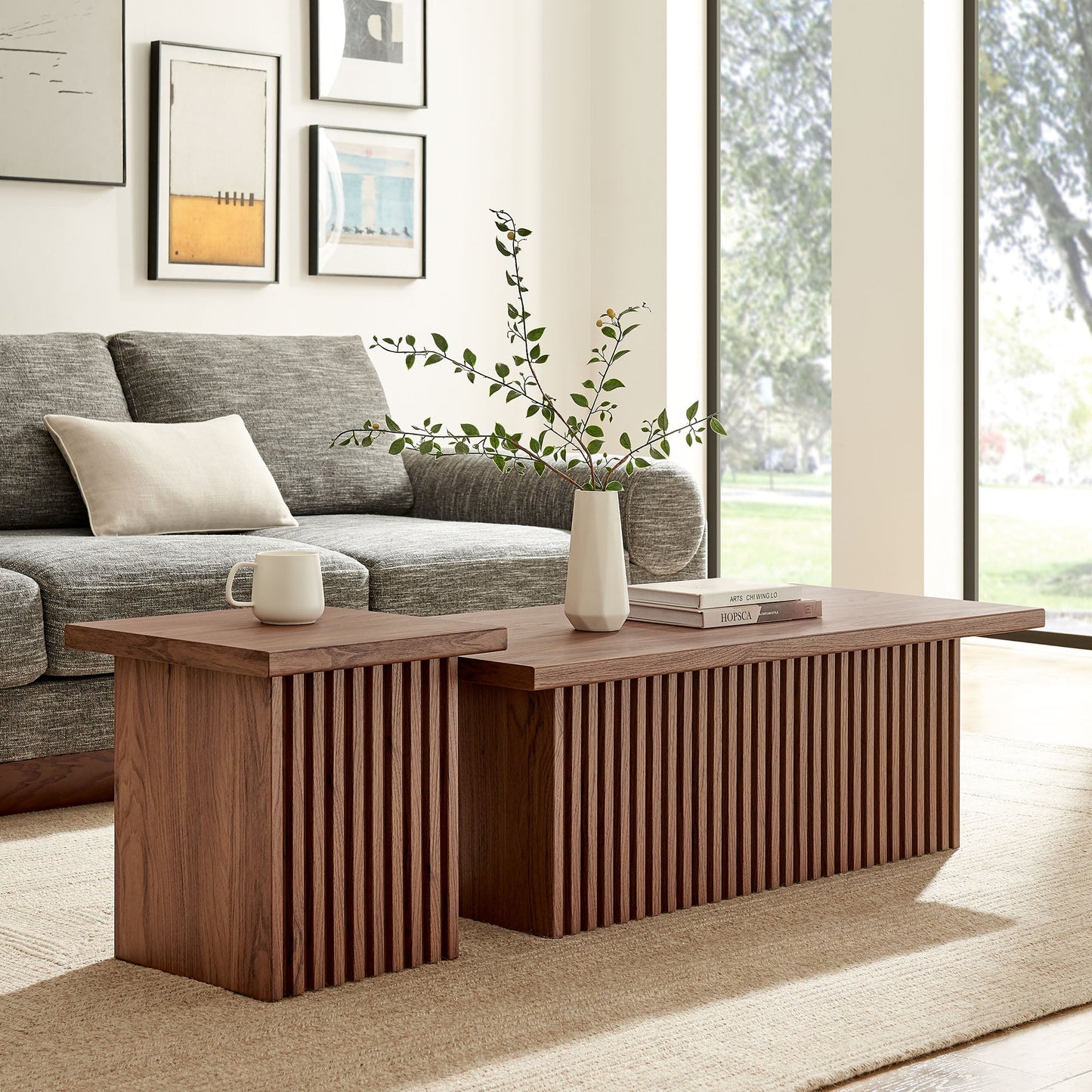 Render Mesa de Centro (Set de 2)